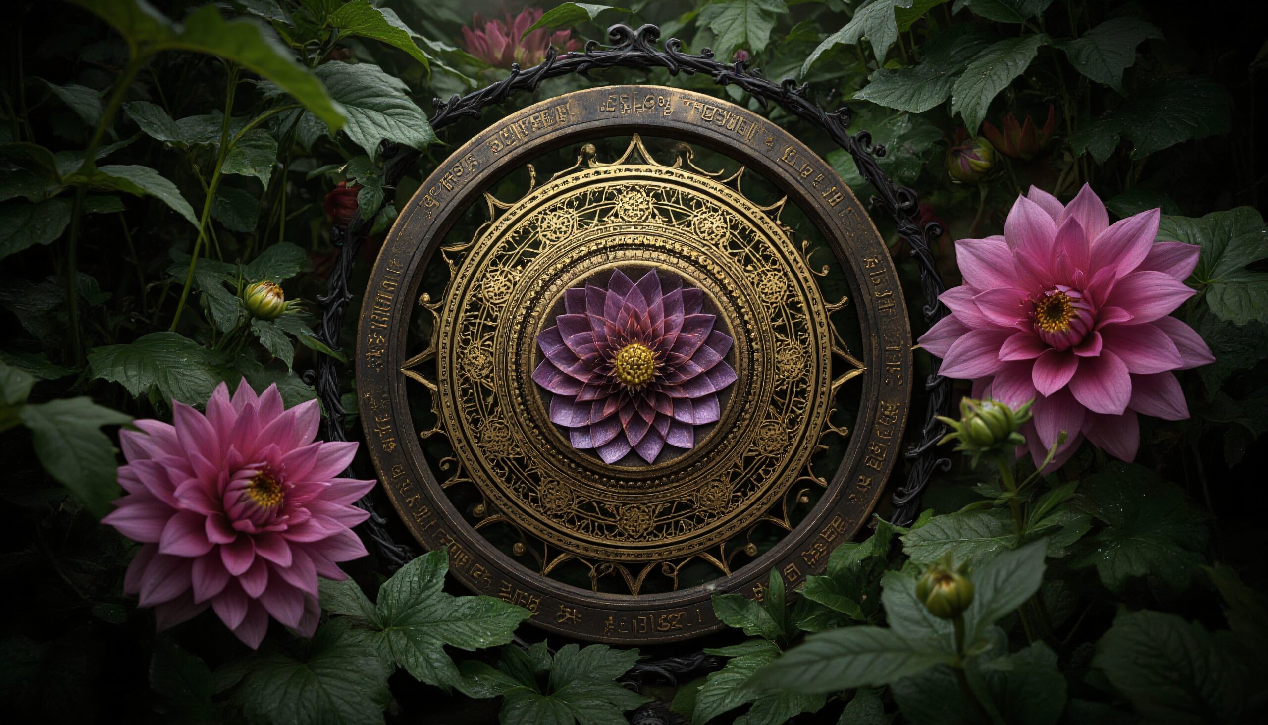 Mystical Floral Mandala Design