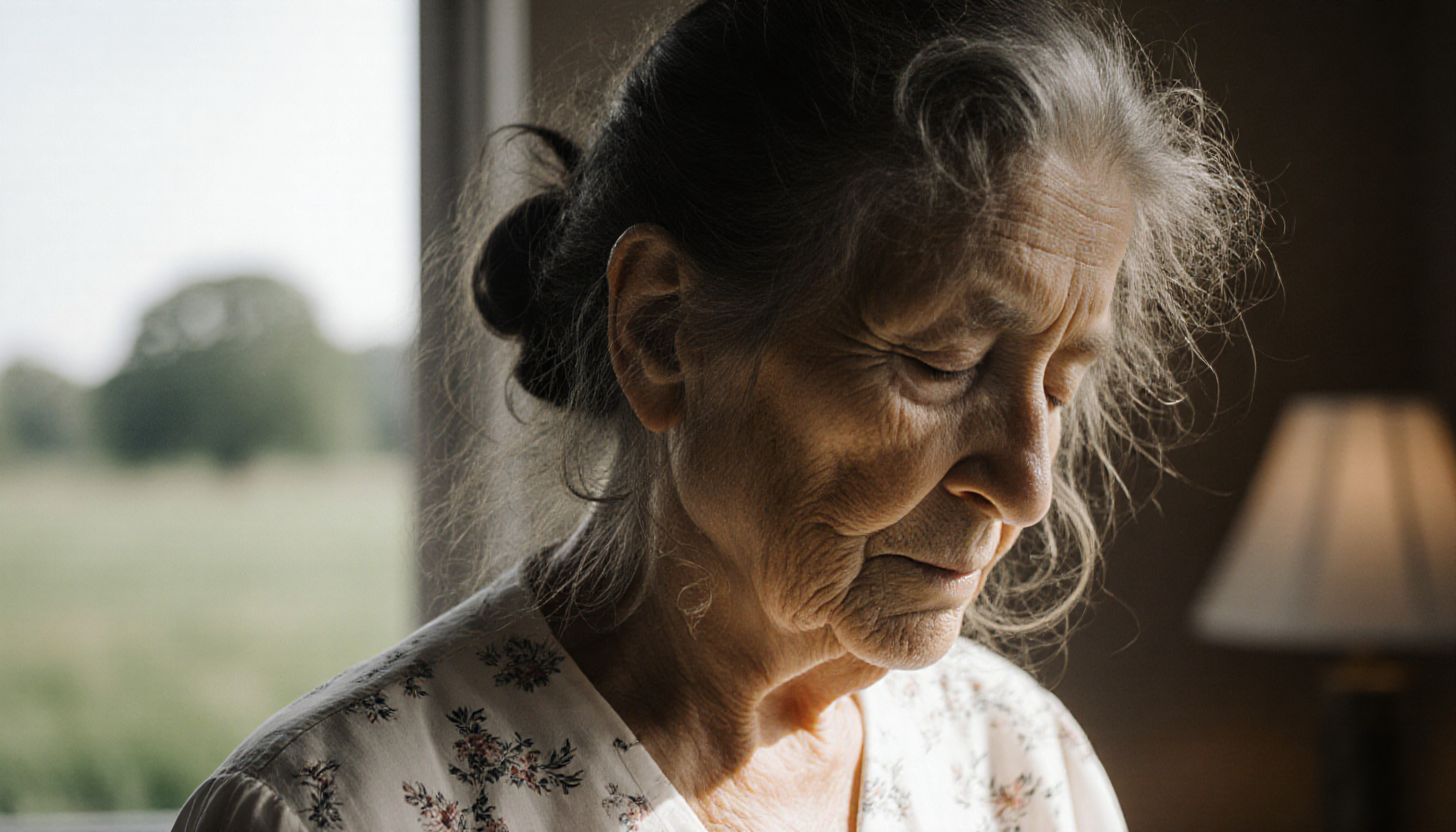 Contemplative Moment by the Window