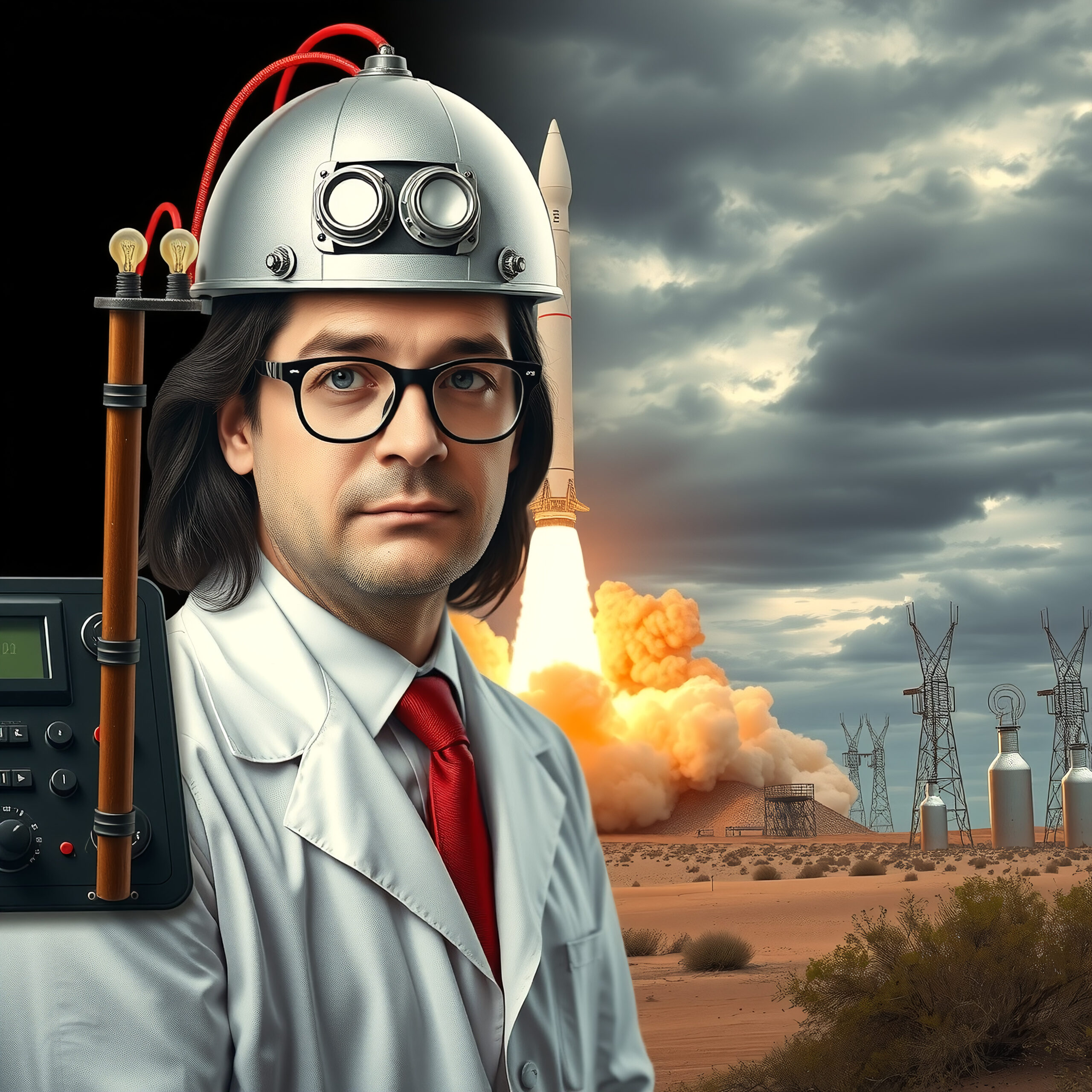 Mad Scientist Rocket Launch Desert