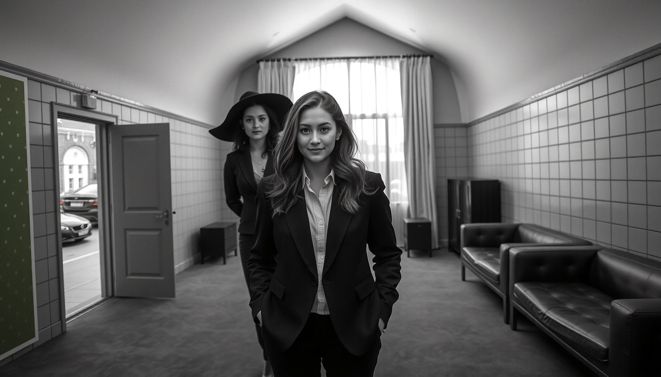 Office Elegance Two Modern Women