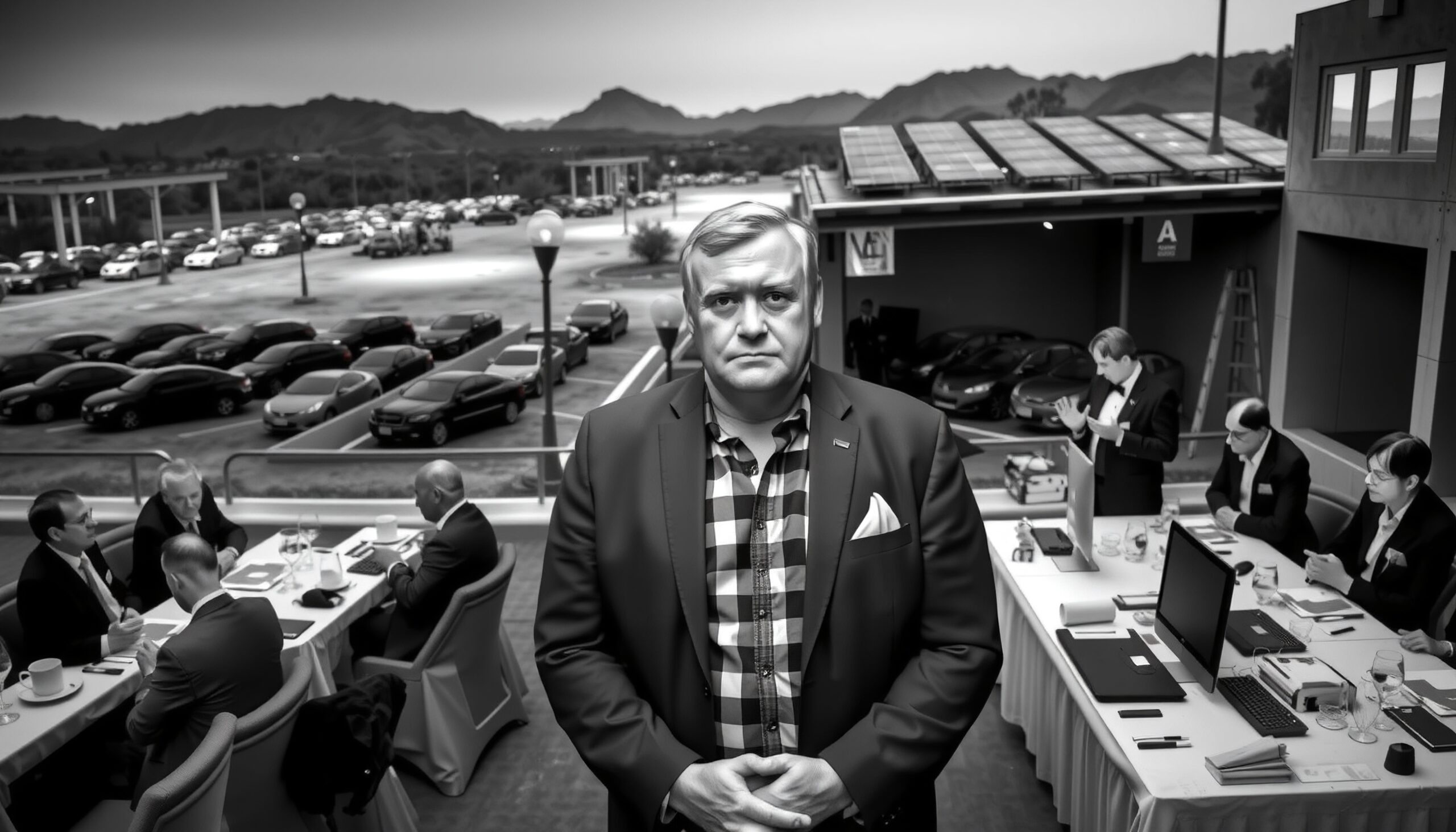 Business Conference in Outdoor Setting