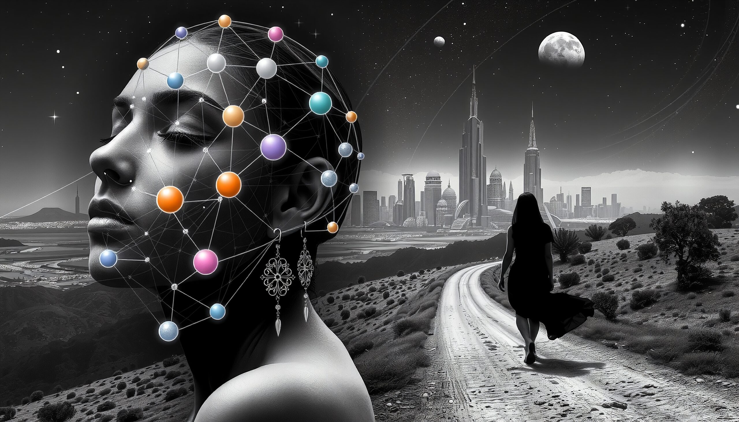 Surreal journey between worlds