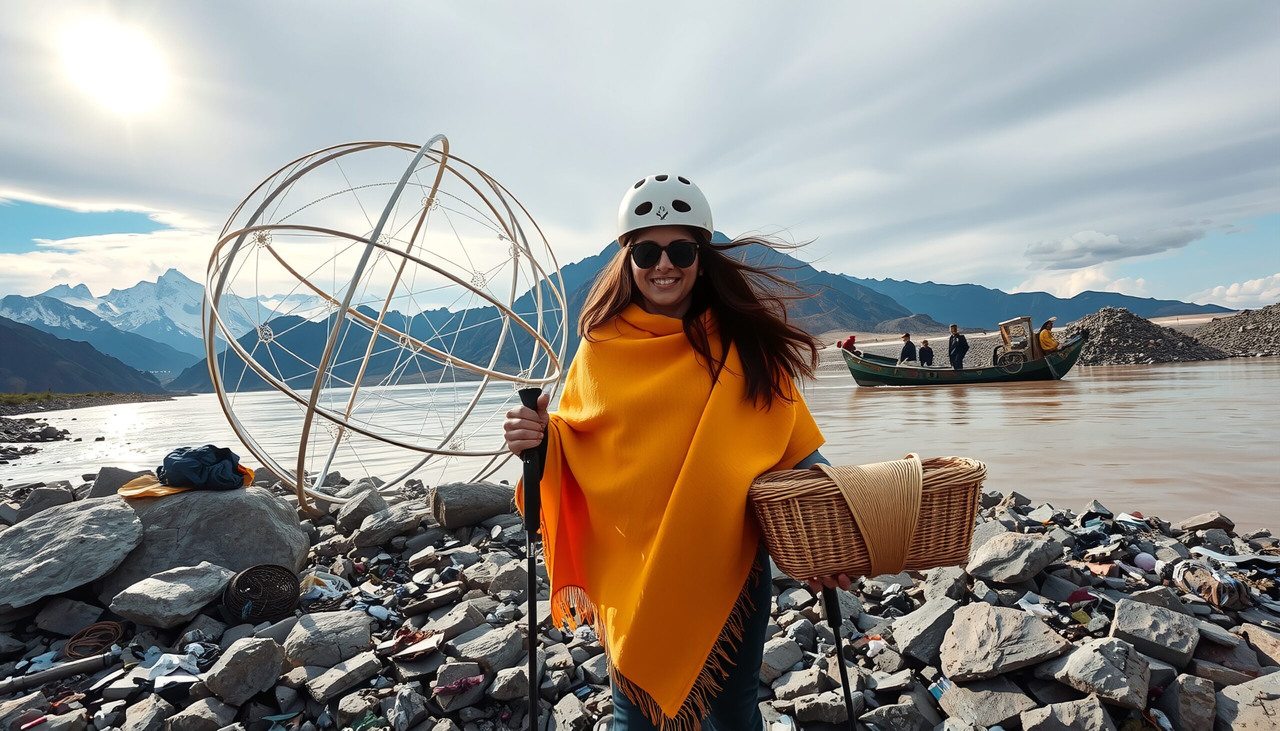 Mountain Excursion with Artistic Sculpture