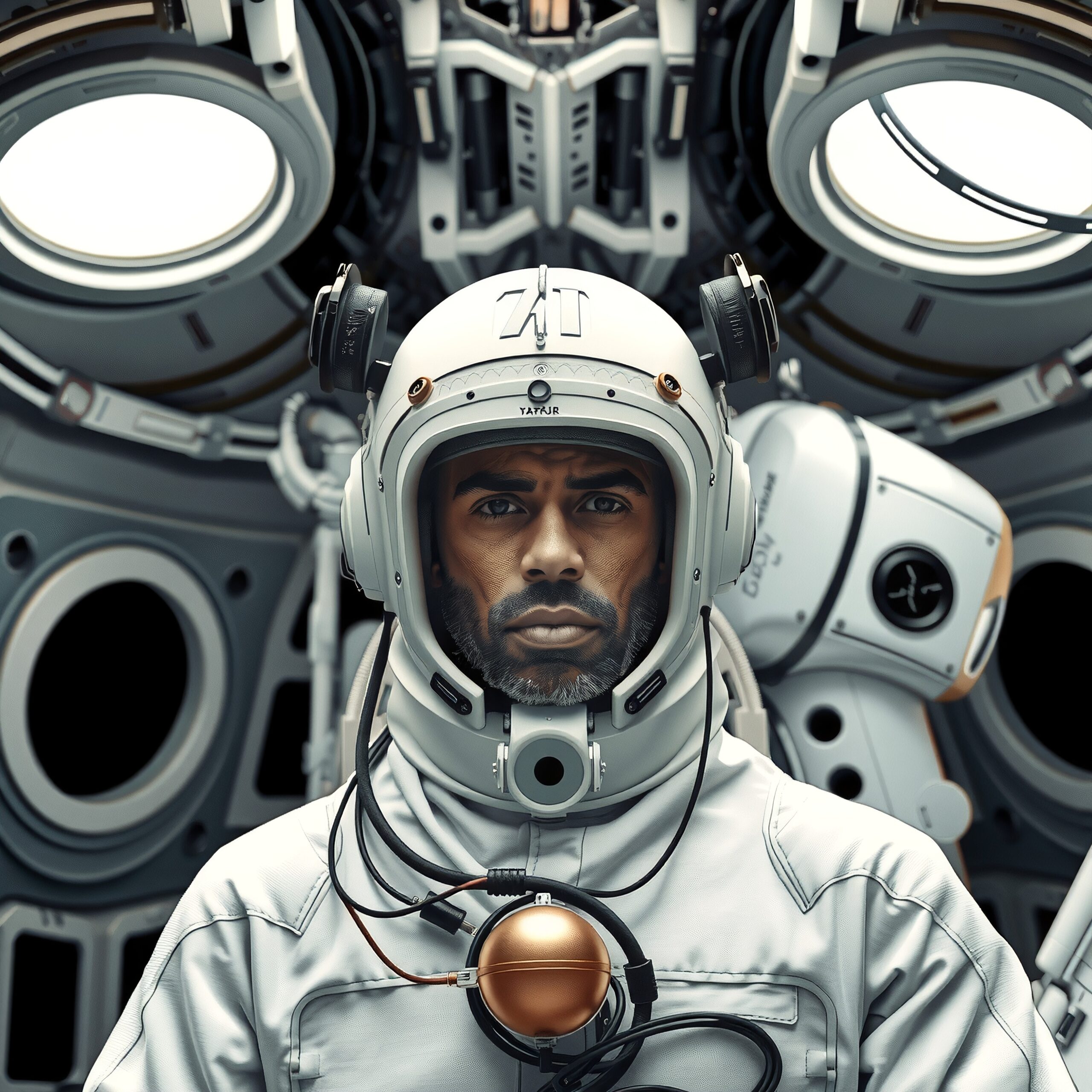 Astronaut Prepared for Space Mission