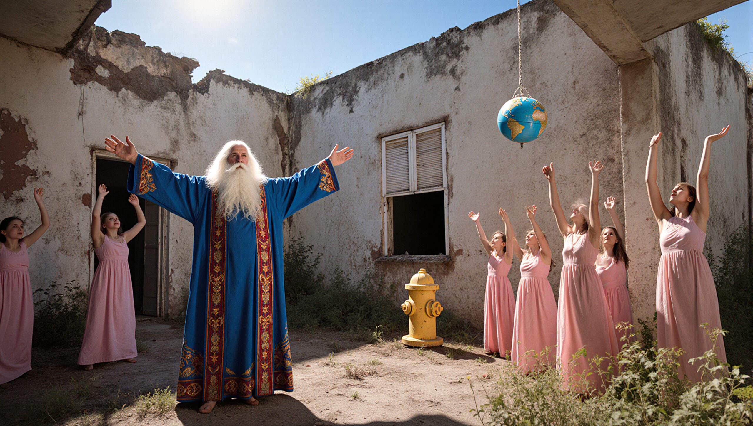 Mystical Gathering in Abandoned Ruin