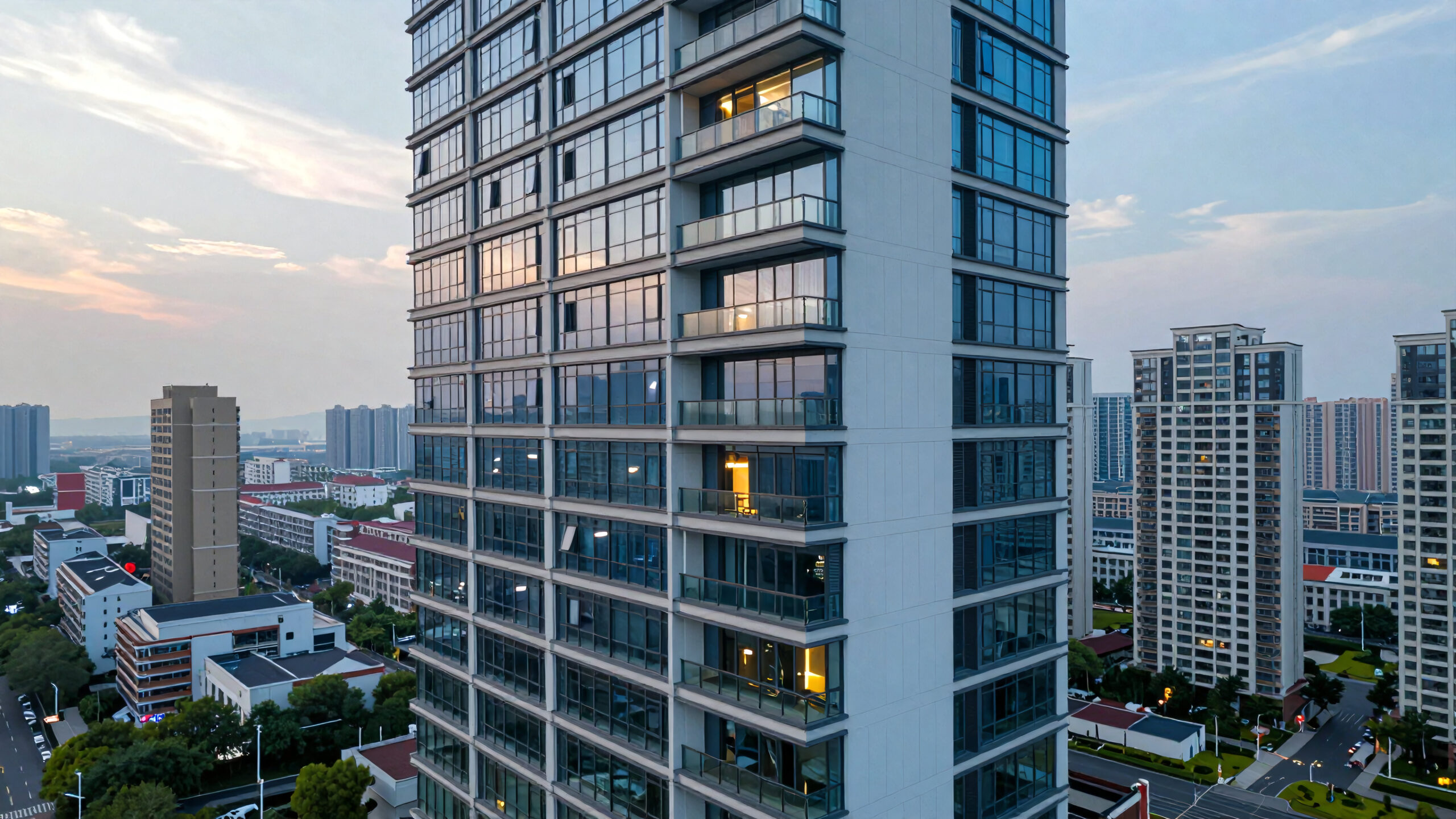 Modern Urban Skyscraper Twilight