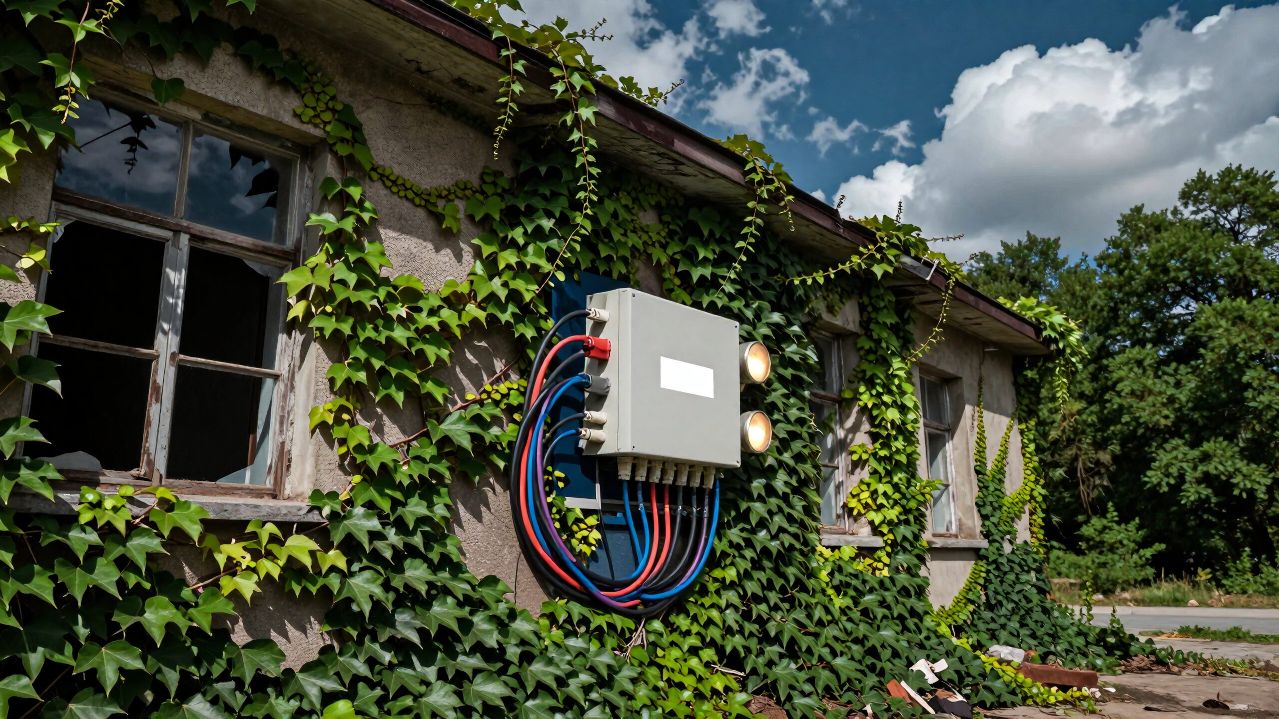 Overgrown Electrical Box