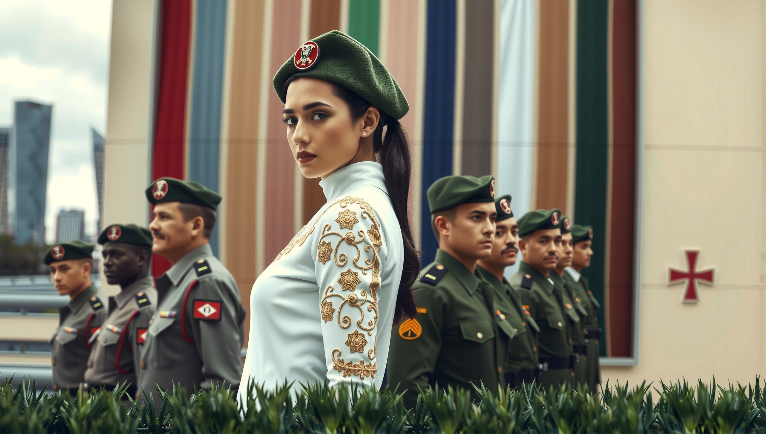 Ceremonial Gathering in Uniform