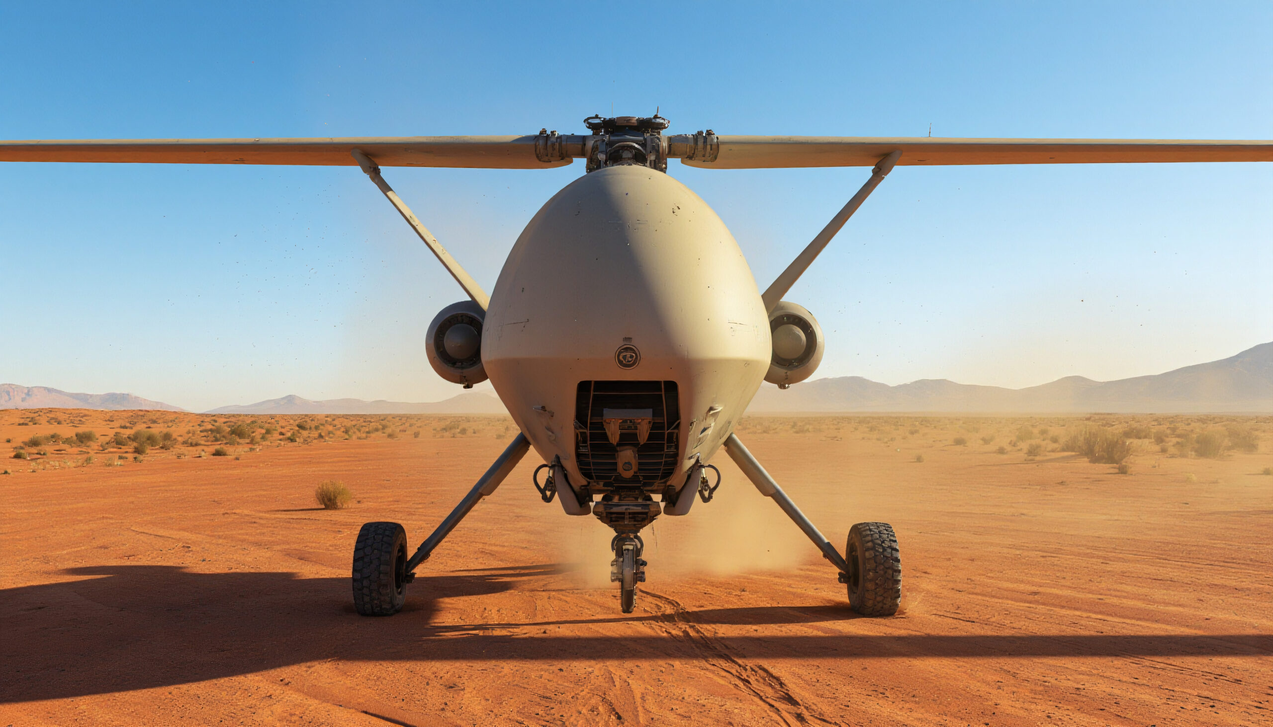 Desert Drone Ready for Takeoff