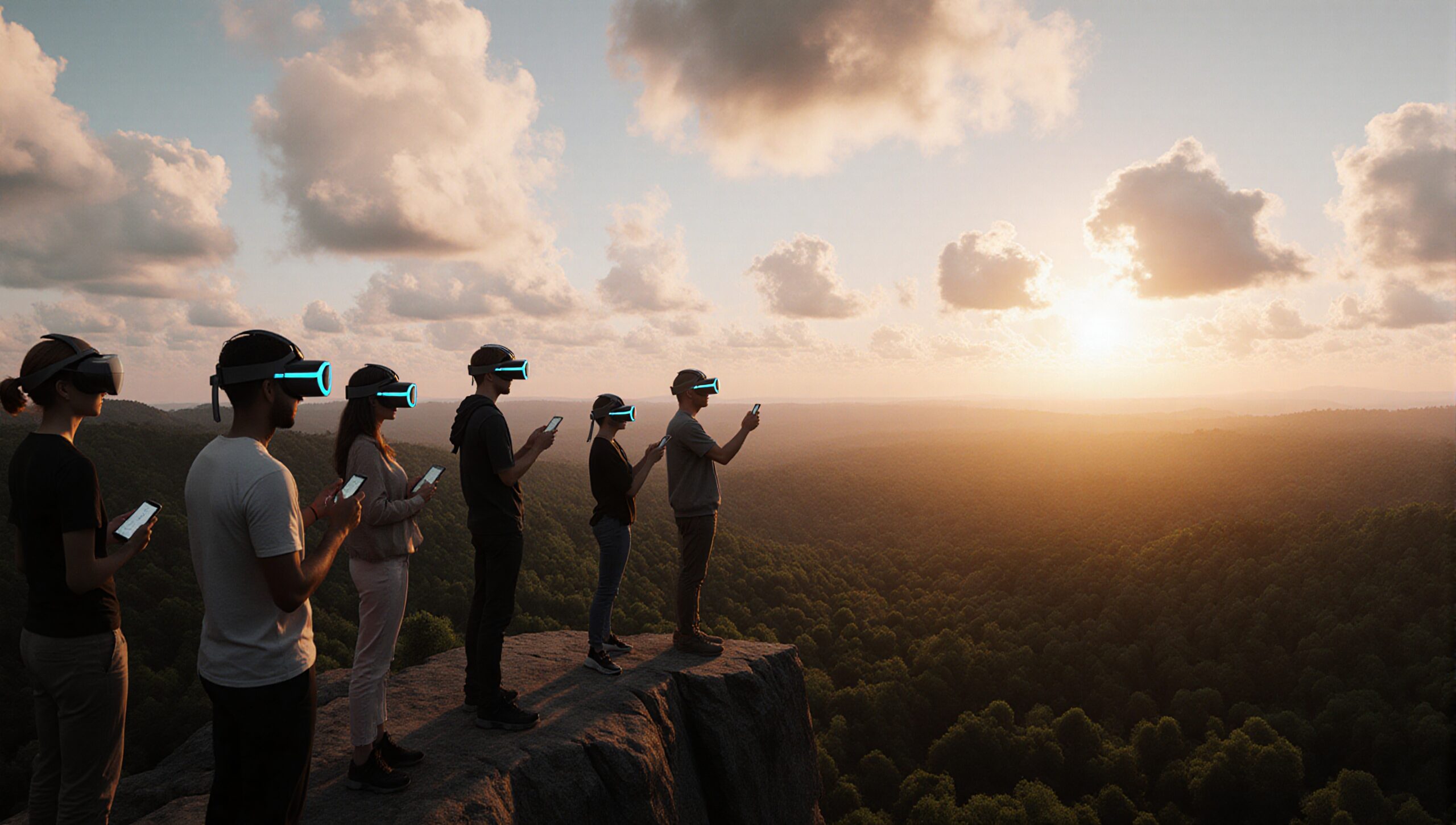 Virtual Reality Overlooks Stunning Nature