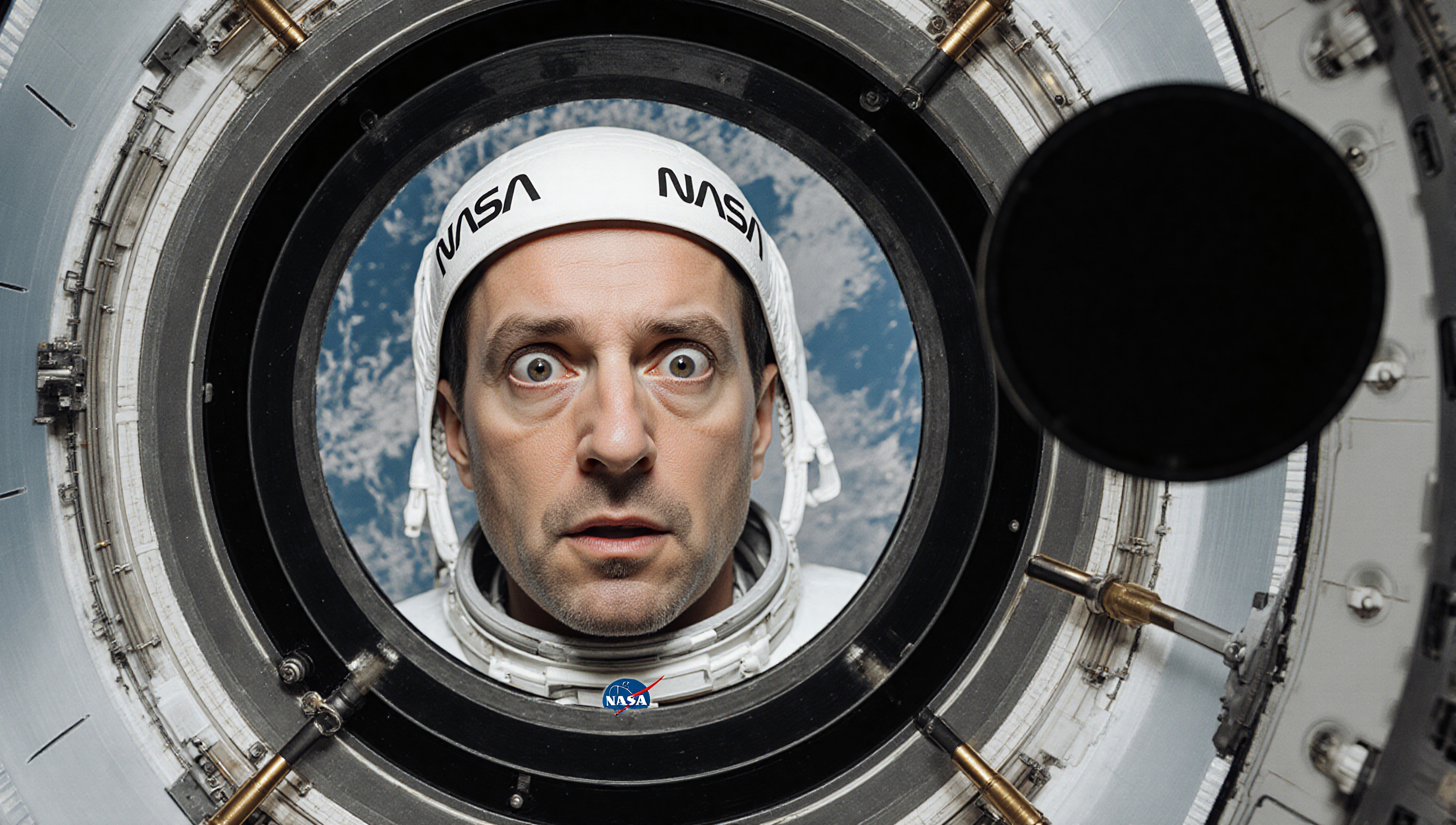 Astronaut Gazes into Space Beyond