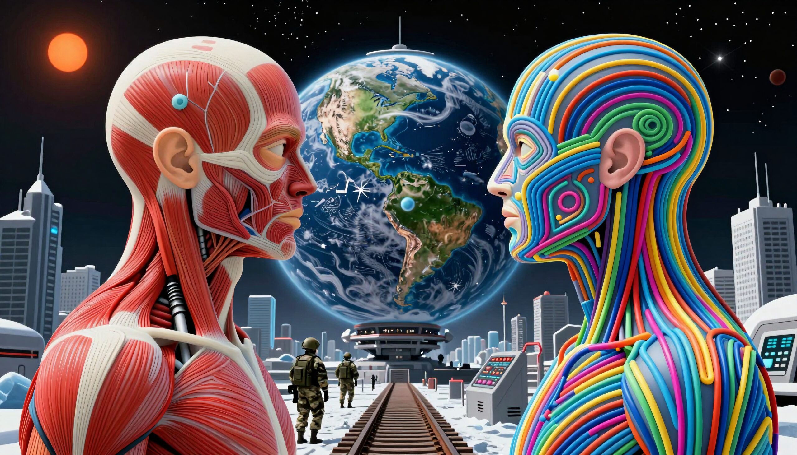 Cosmic Fusion of Technology and Biology