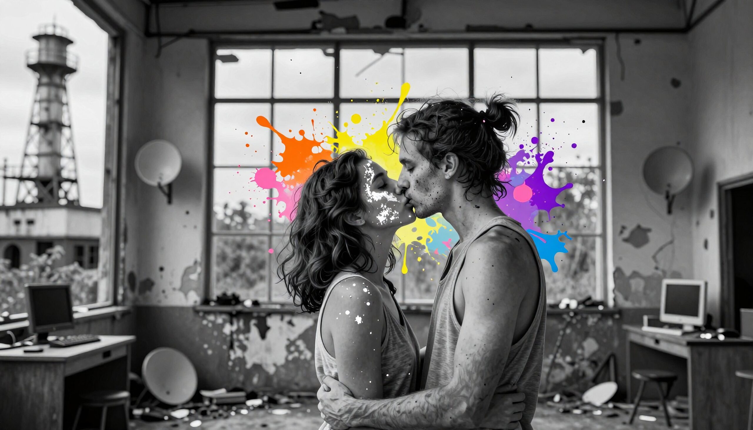 Colorful Passion Amidst Decay