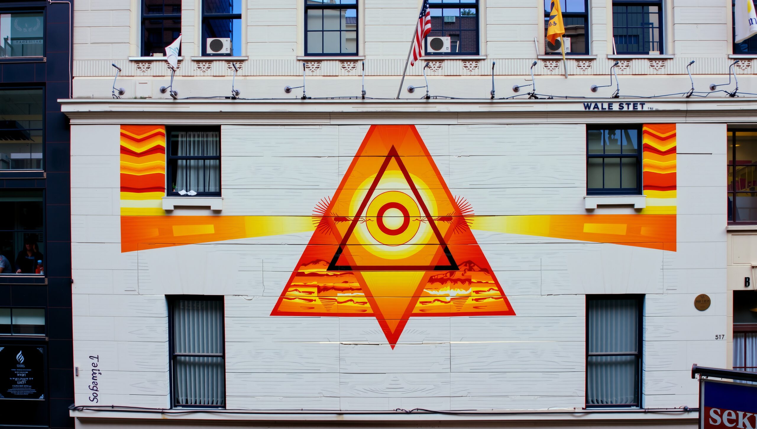 Eye Within Triangle Mural