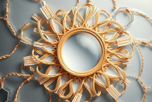 Intricate golden design with circular centerpiece.
