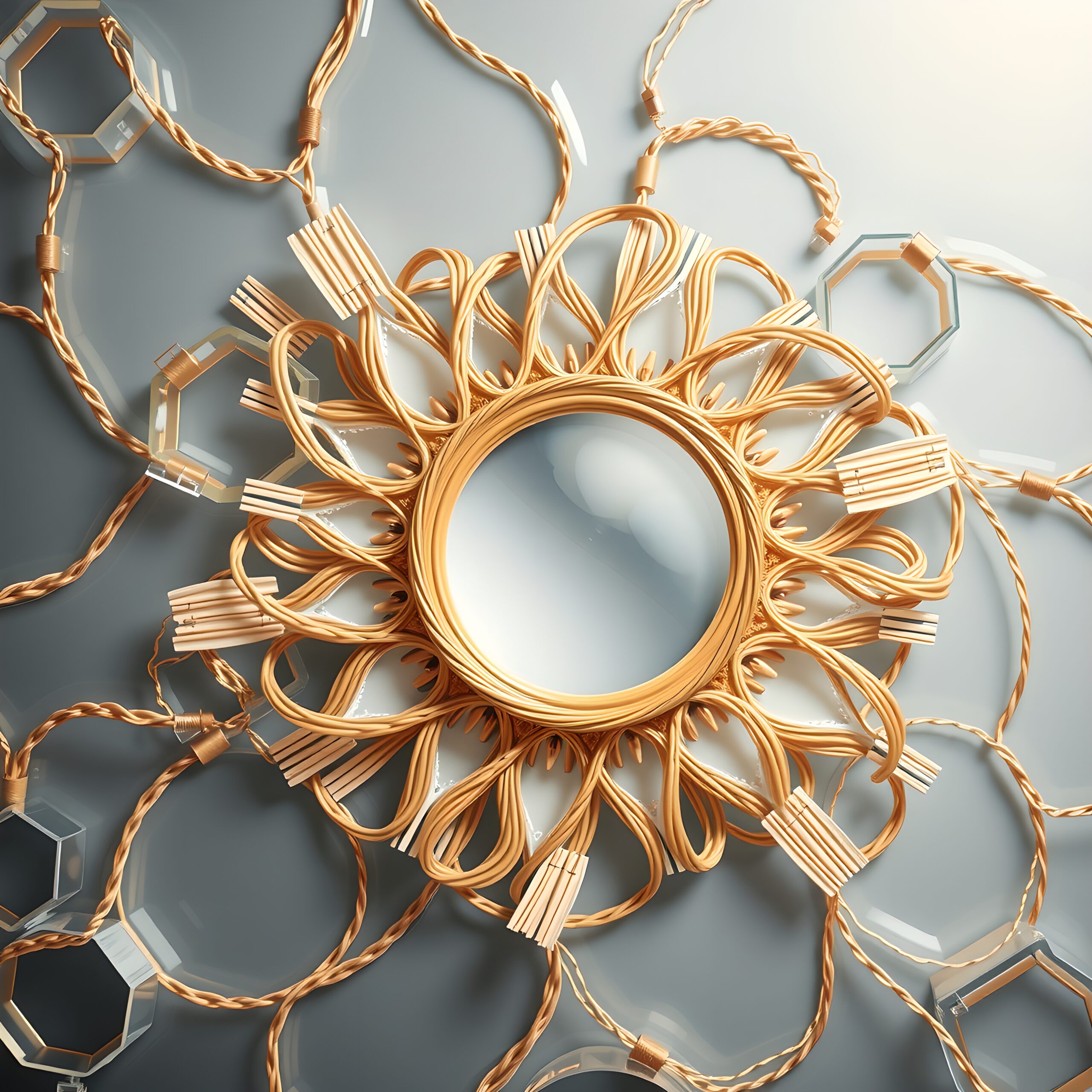 Elegant Golden Ornamental Design