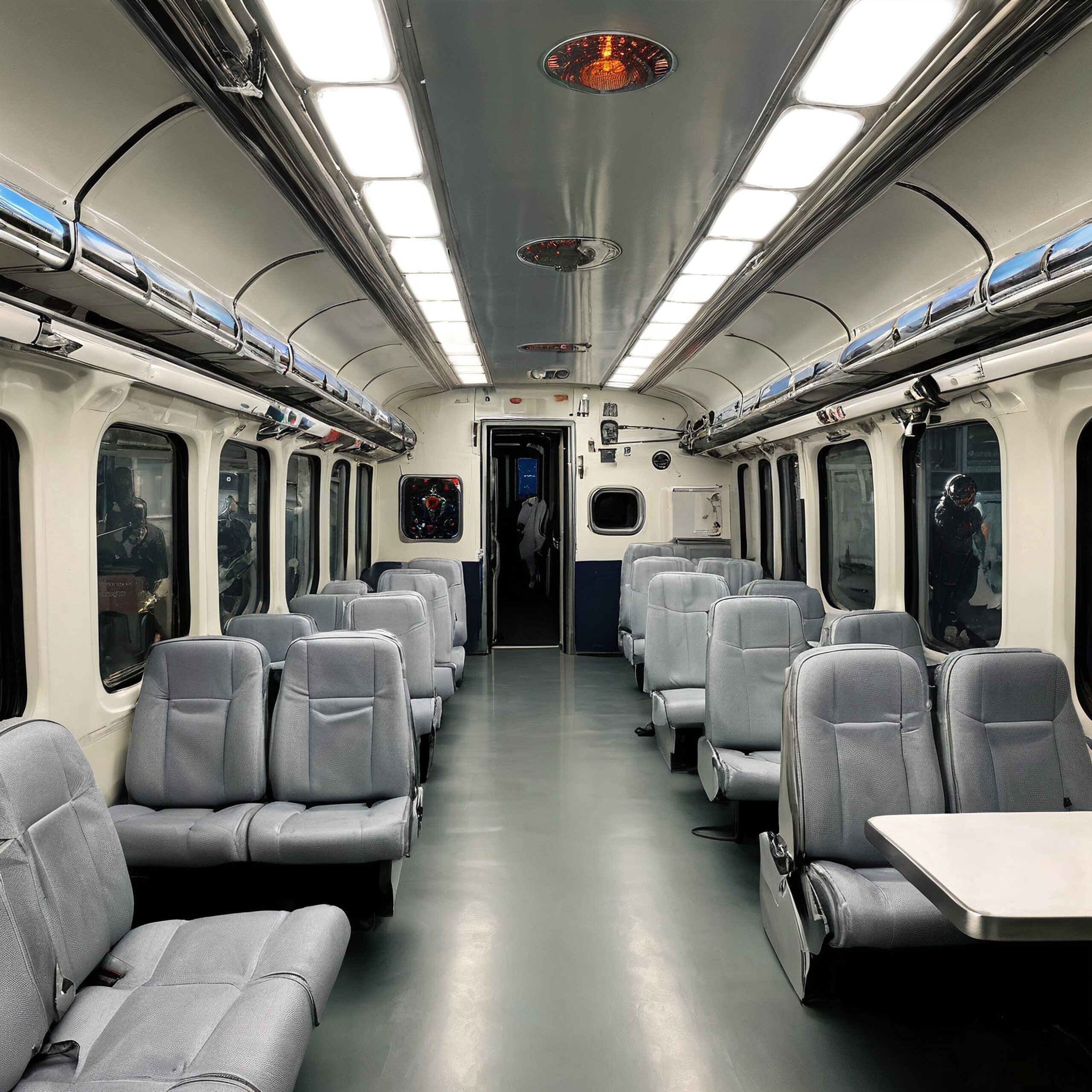 Modern Train Car Interior Design