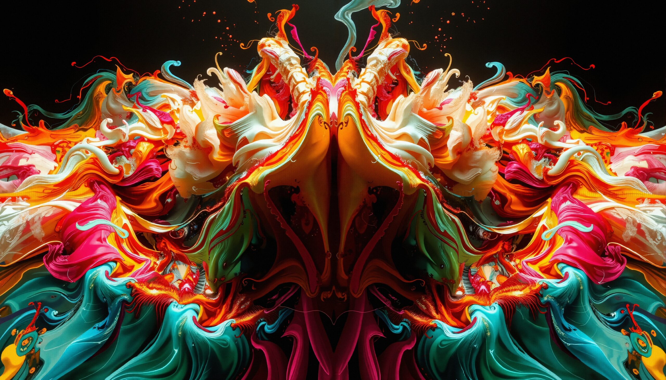 Colorful Swirling Abstract Art