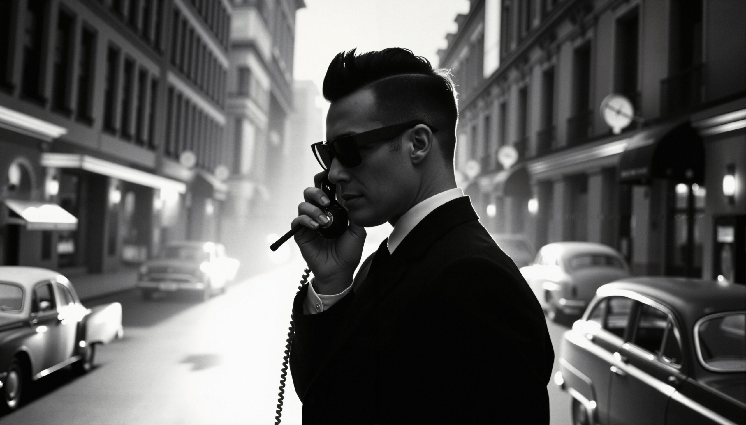 Mysterious Man in Urban Setting