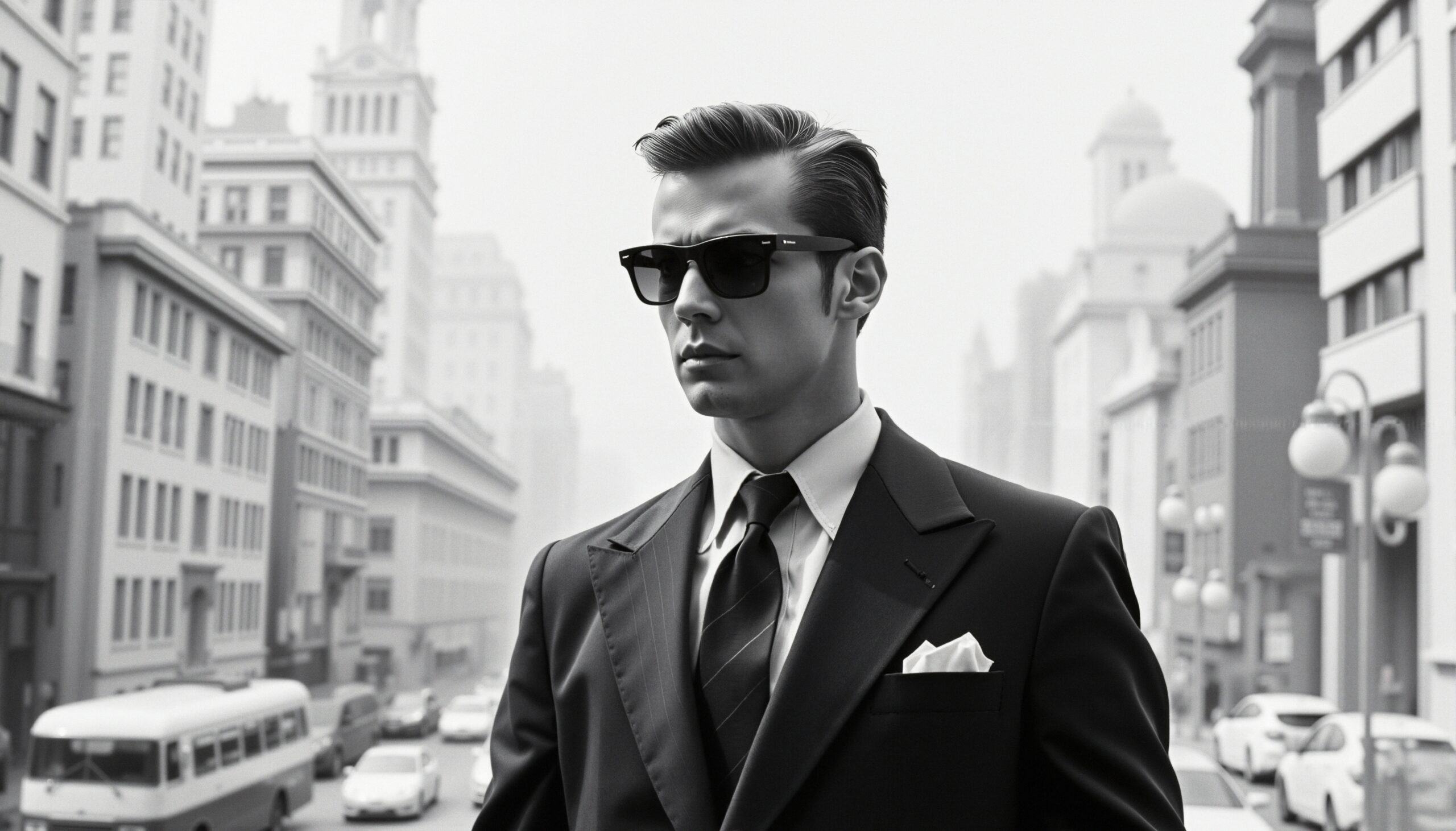 Sophisticated Elegance in Urban Street