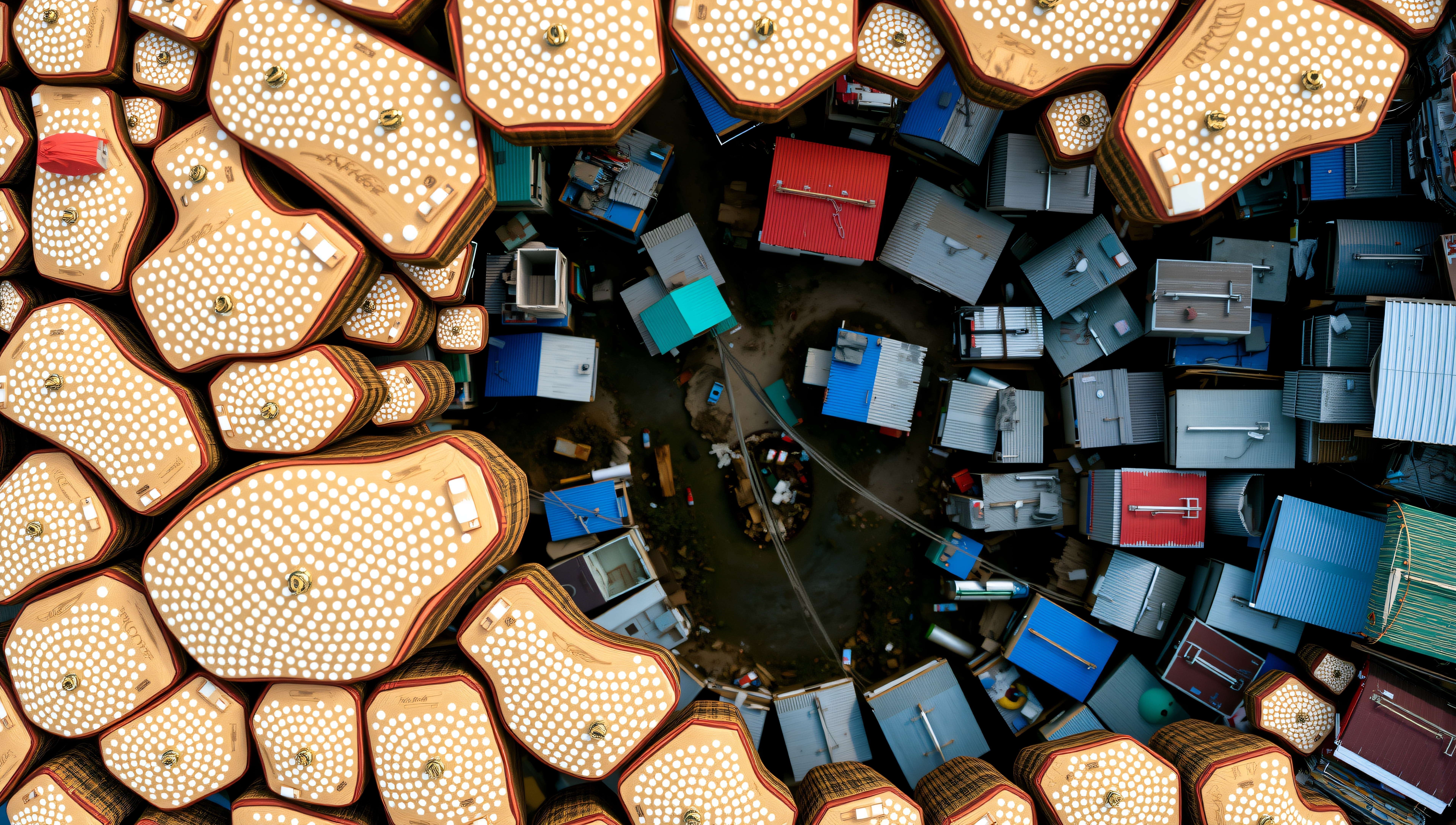 Golden Structures Meet Urban Structures