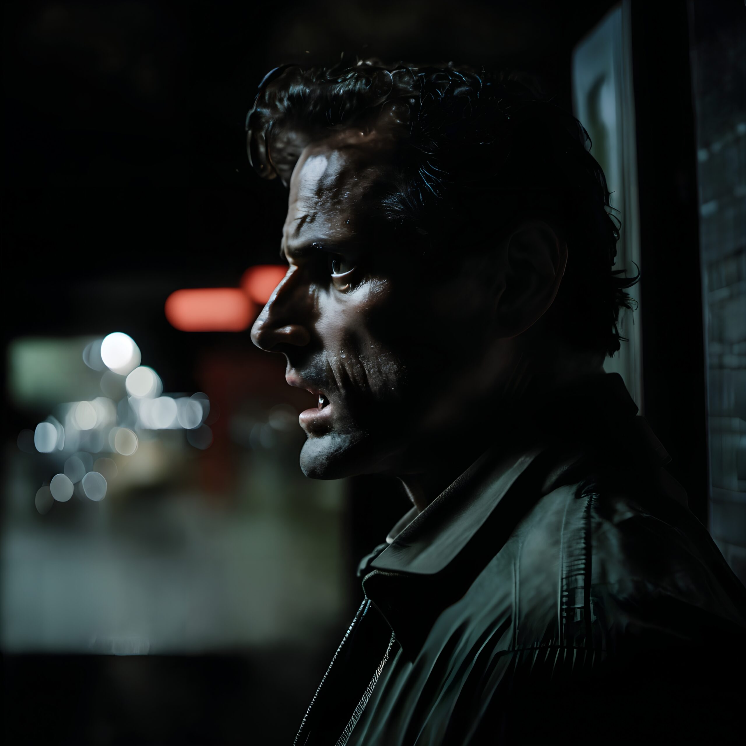 Nighttime Tension in Urban Setting