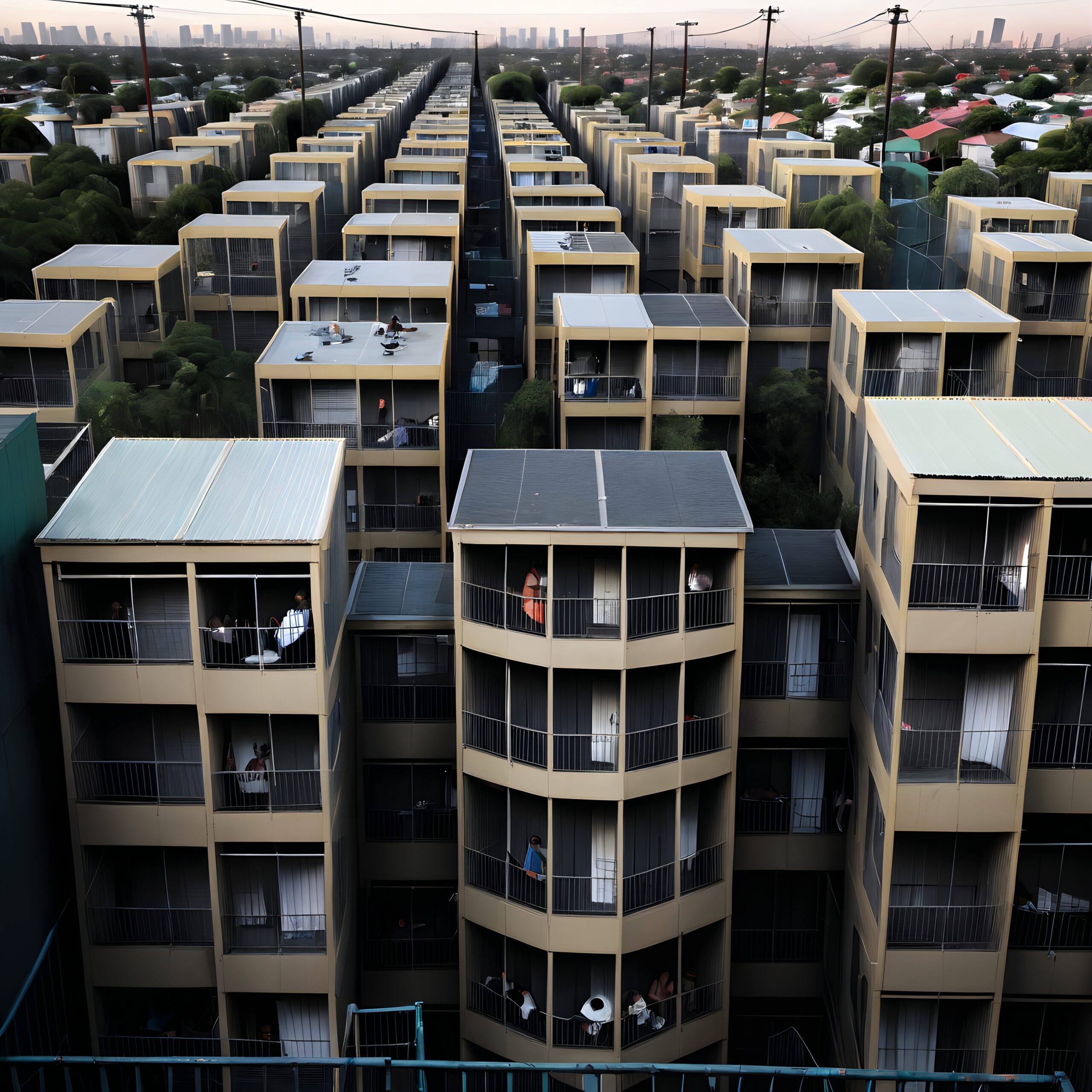 Modern Urban Housing Landscape