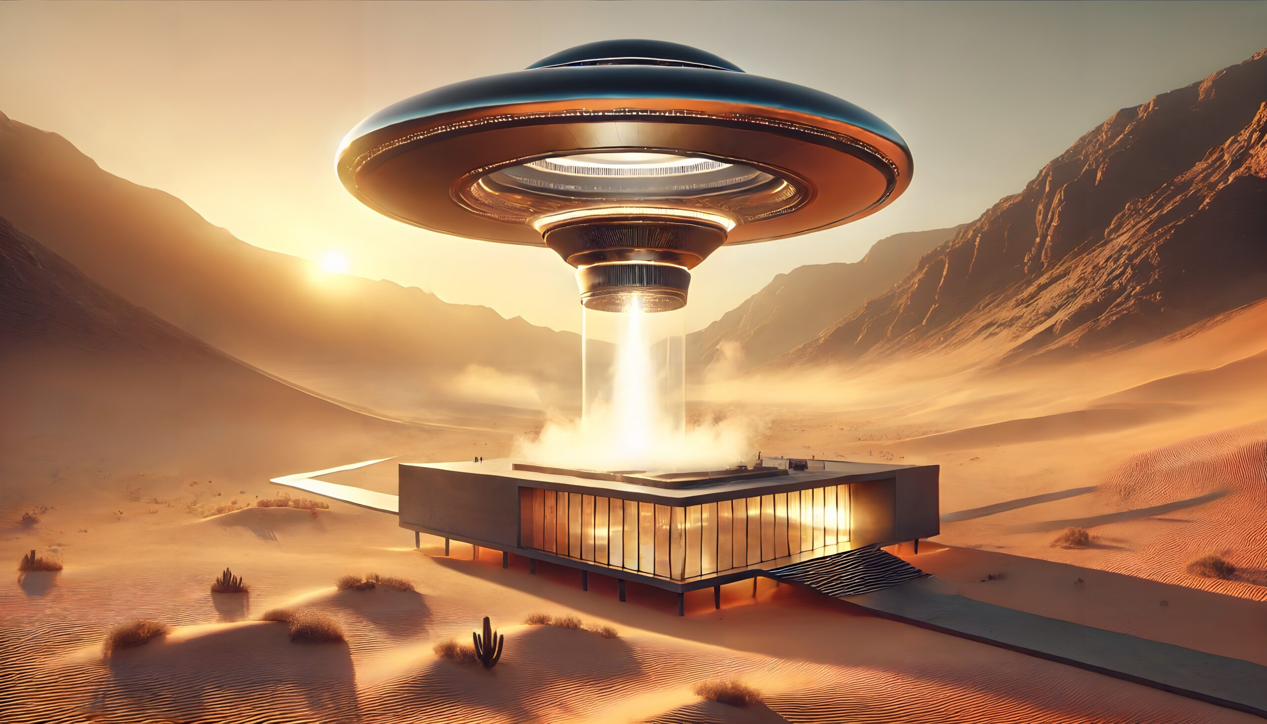 Futuristic Desert Architecture Encounter