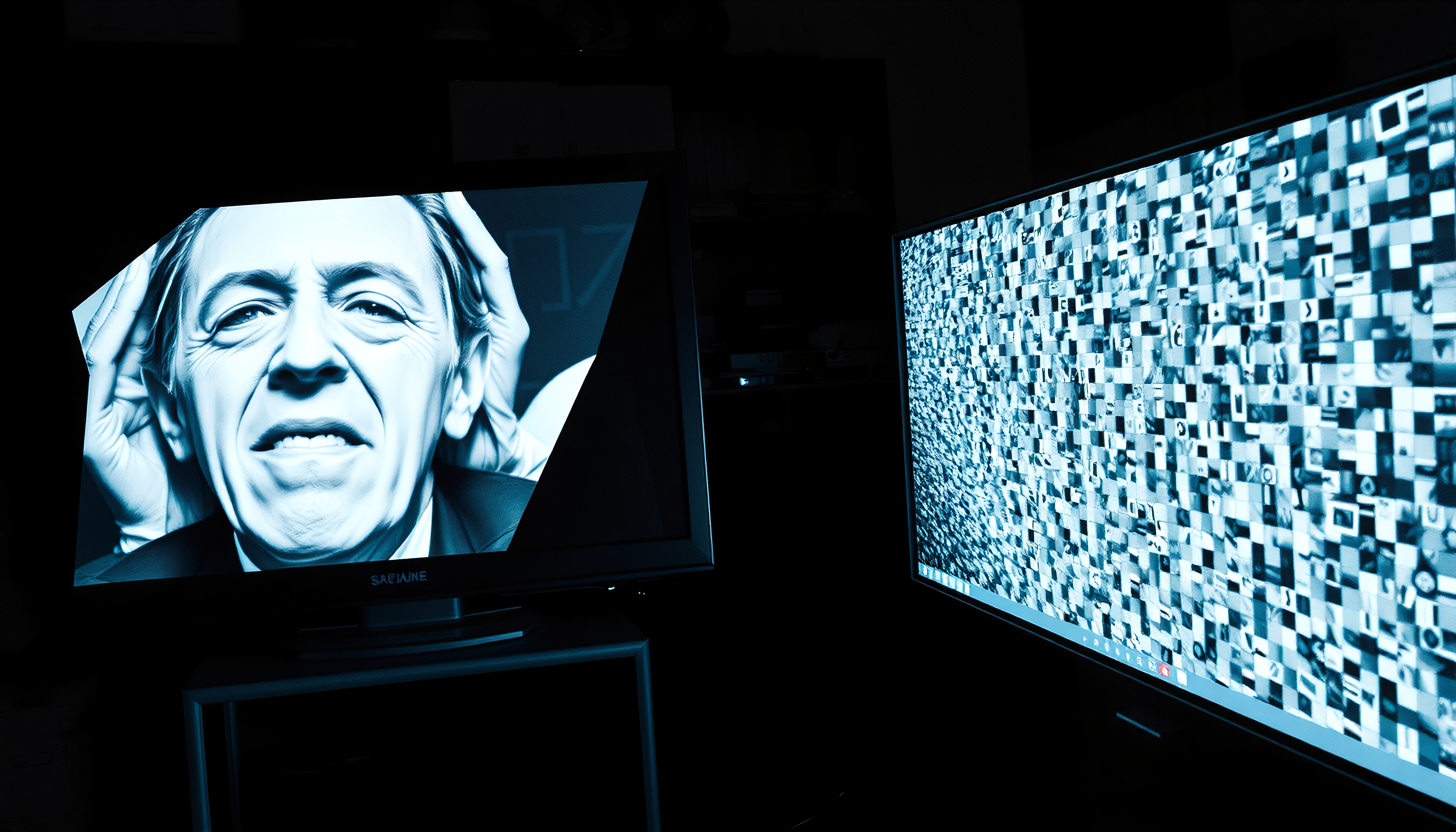 Dual Monitors in Dark Room