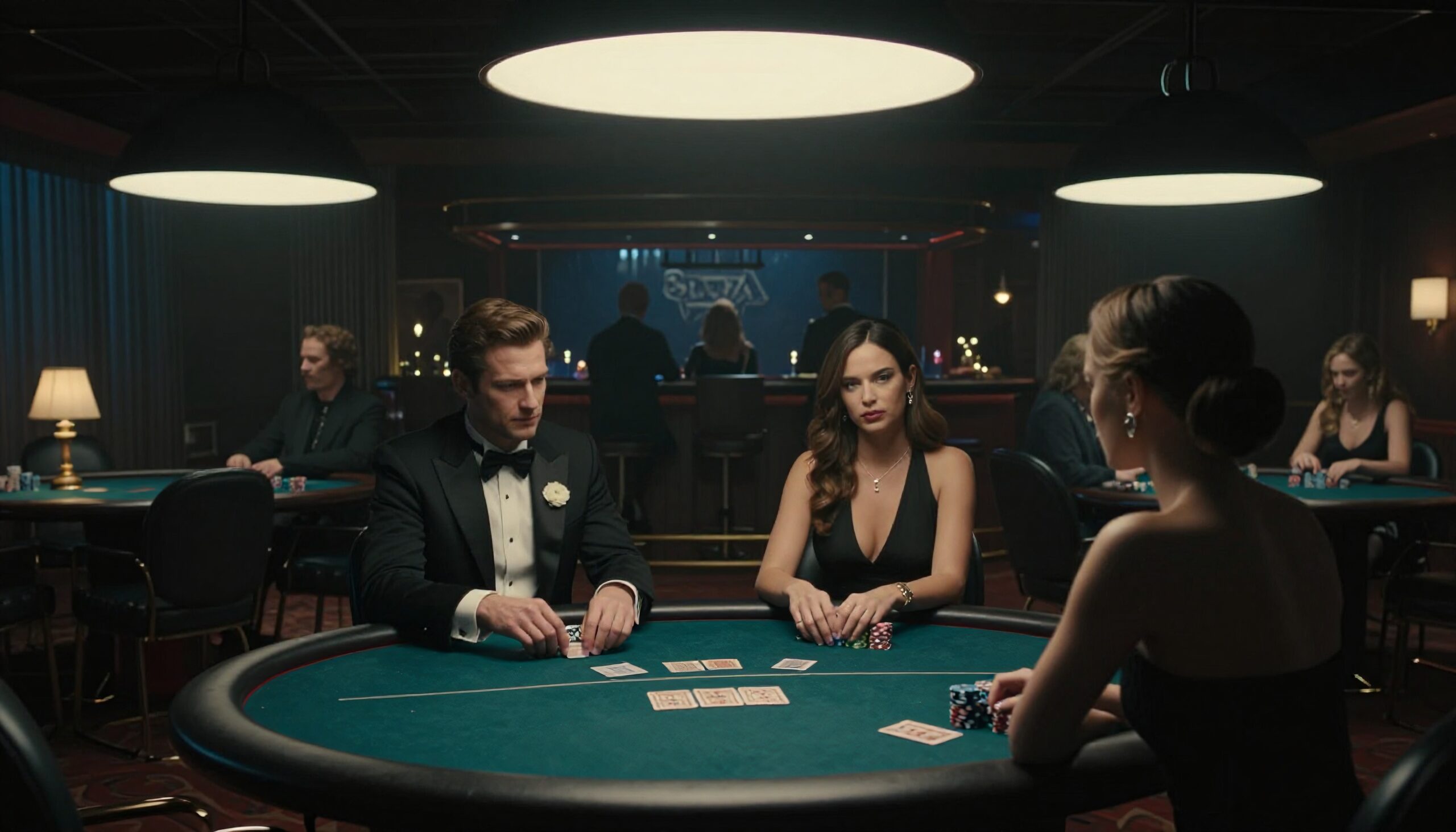 Elegant Casino Night Poker Game