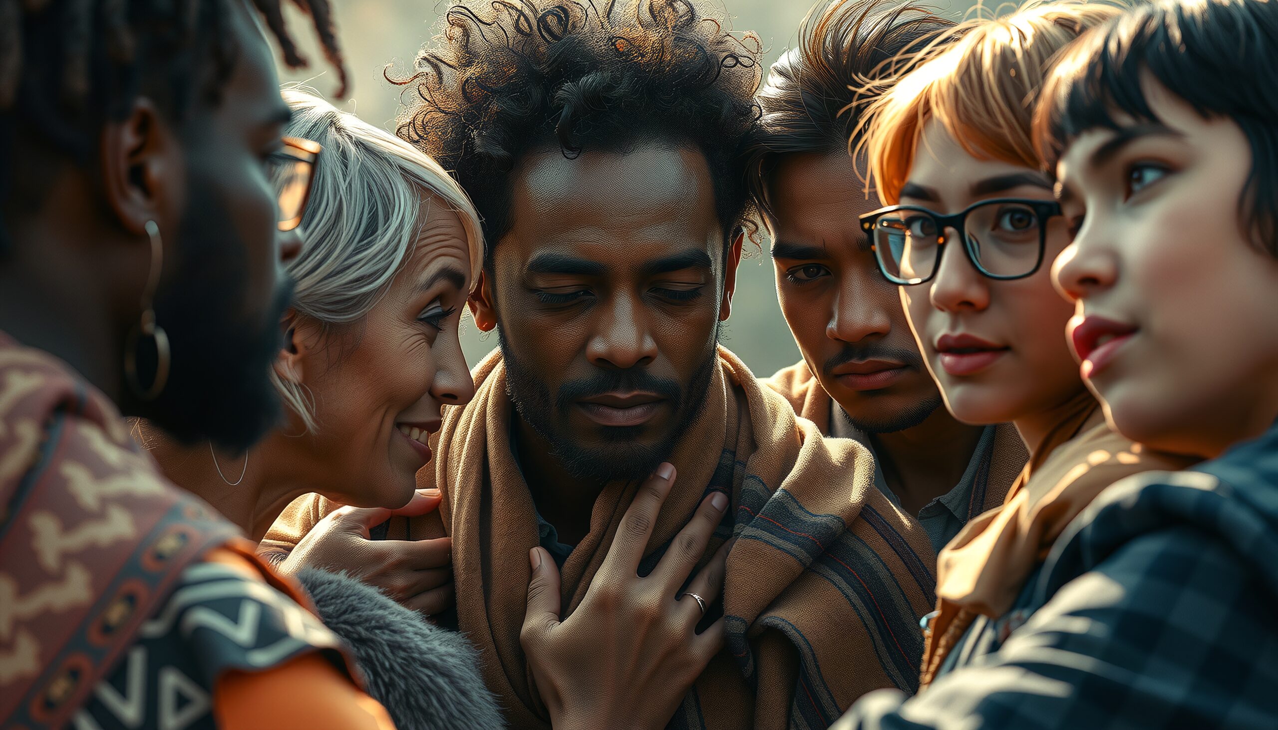 Warm Embrace of Friendship