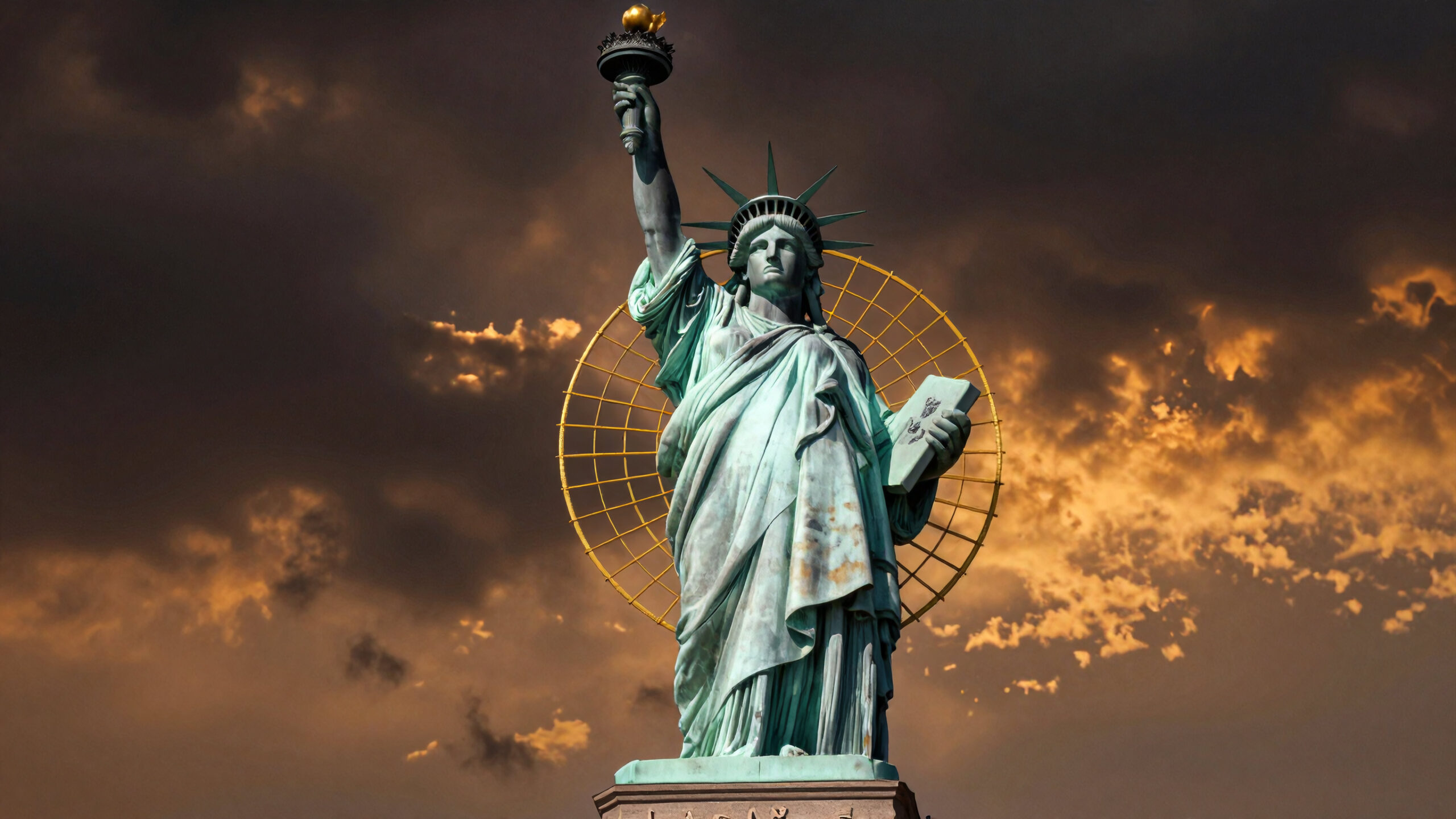 Golden Sky Over Liberty