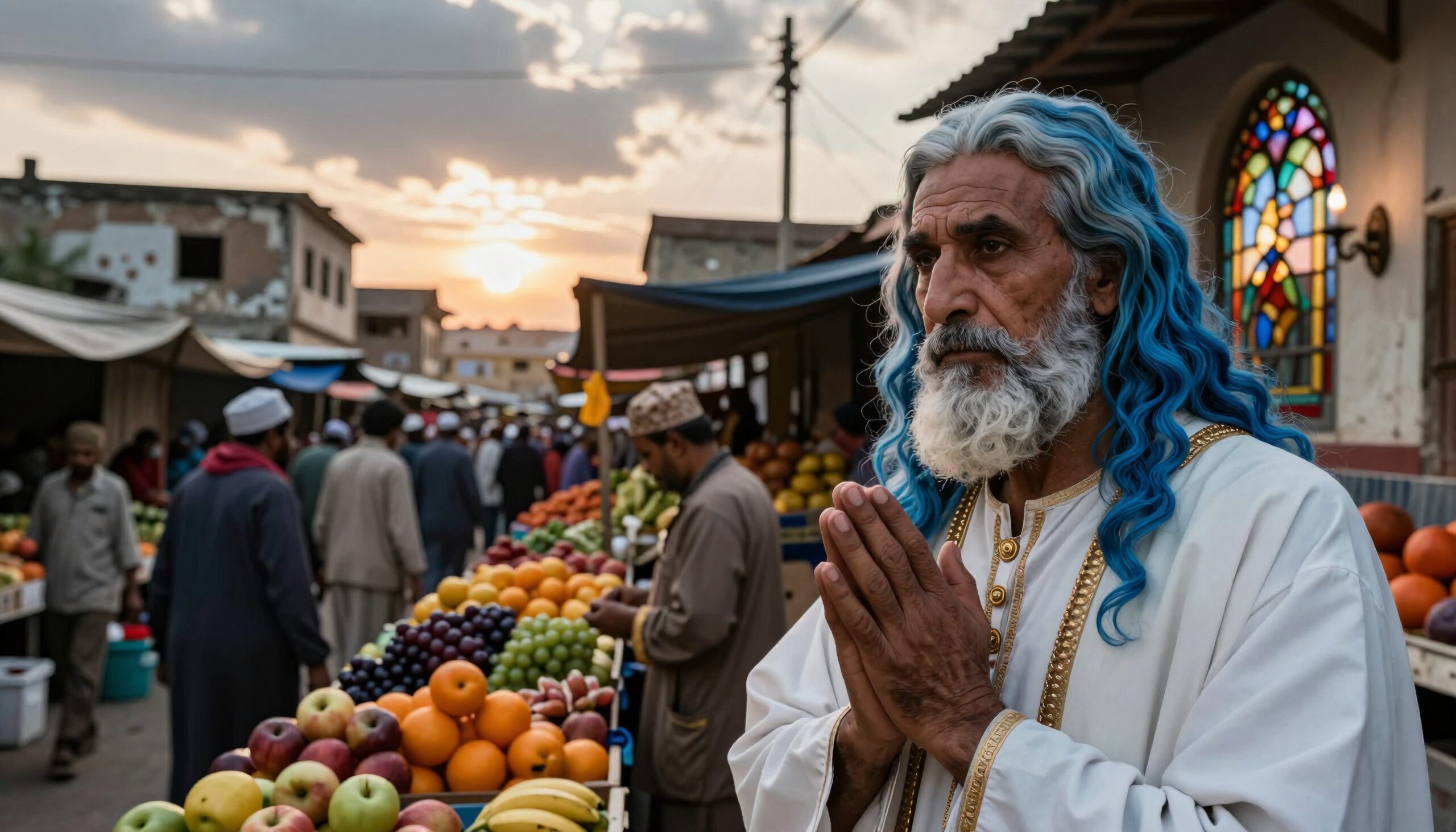 Market Meditation at Sunset