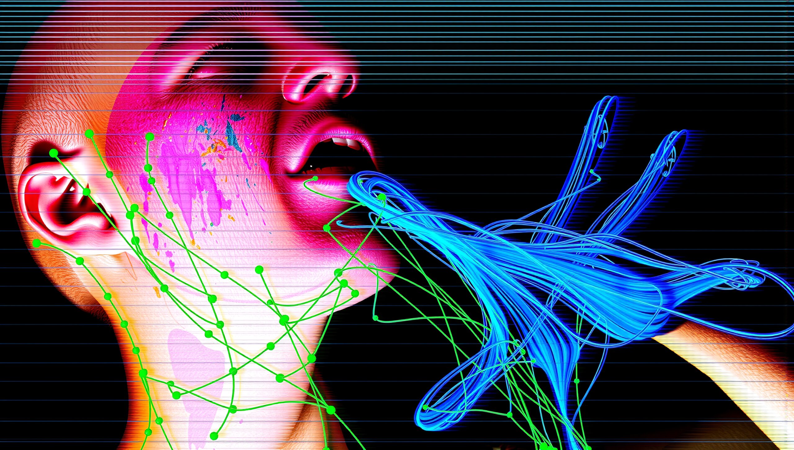 Futuristic Digital Human Connection