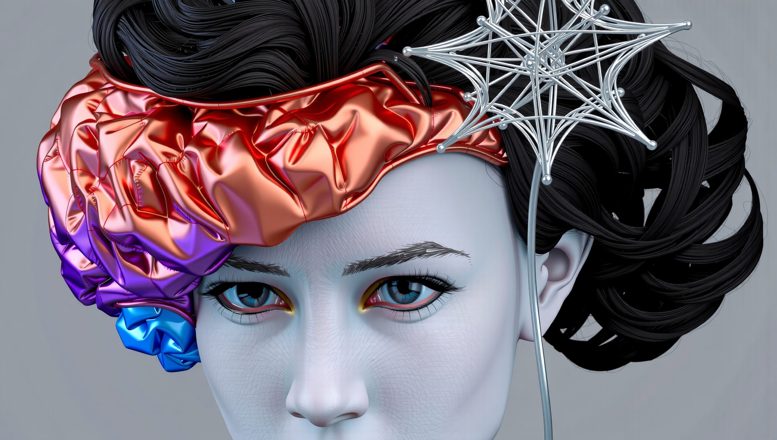 Futuristic Digital Art Portrait