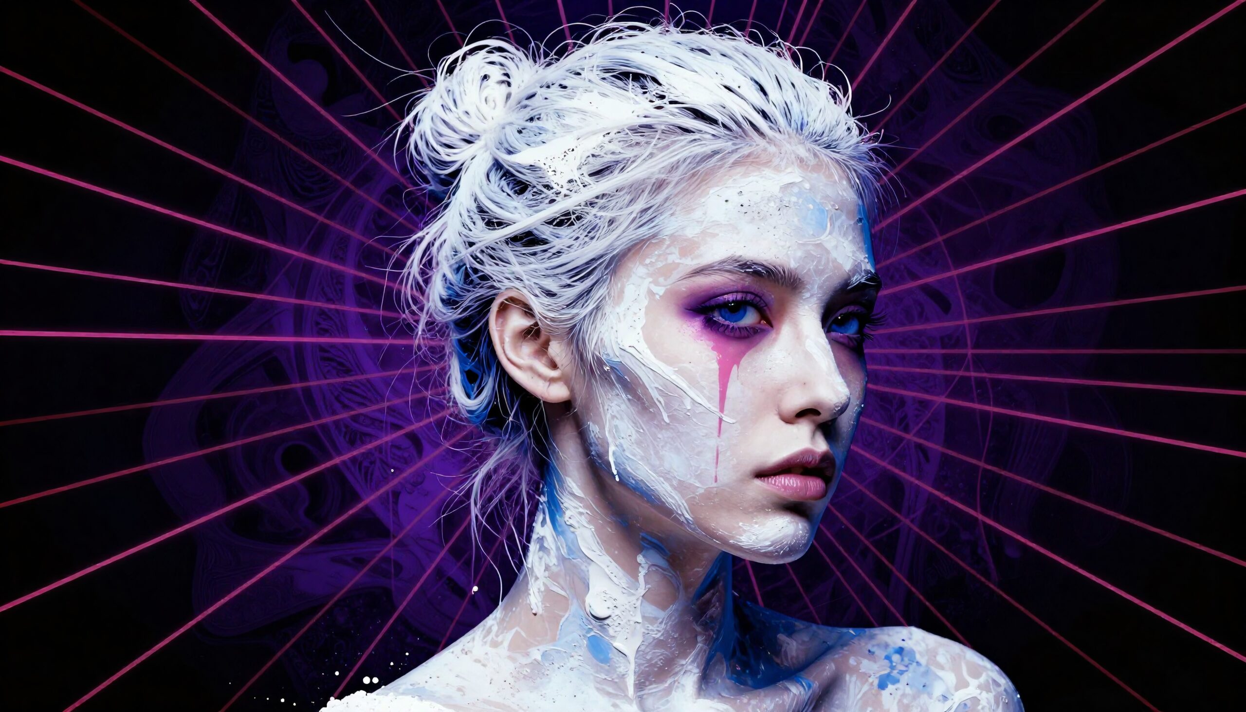 Abstract Portrait of Painted Mystique