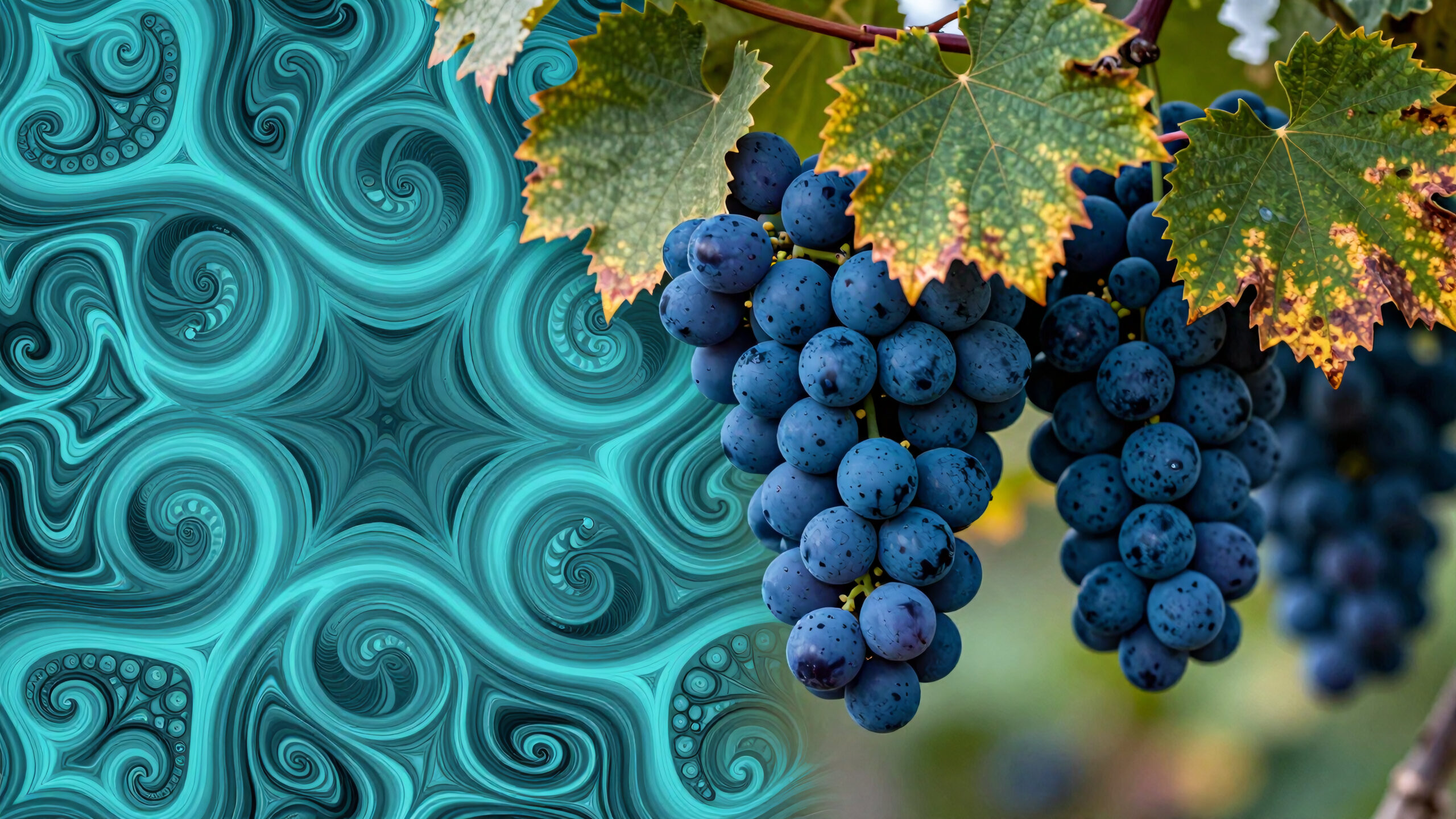 Fractal Grapes Surreal Fusion