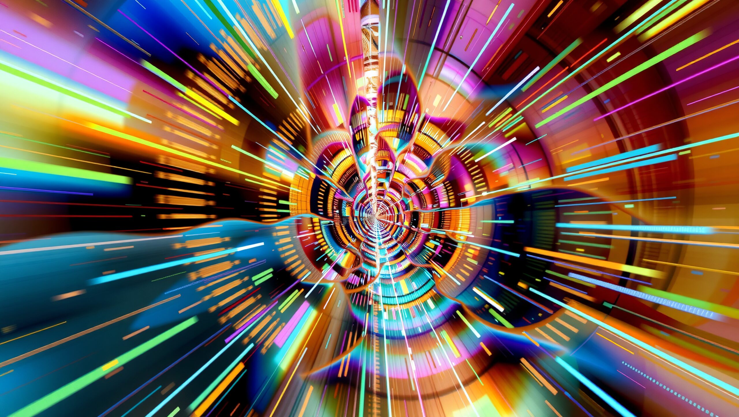 Futuristic Light Speed Visual Effect