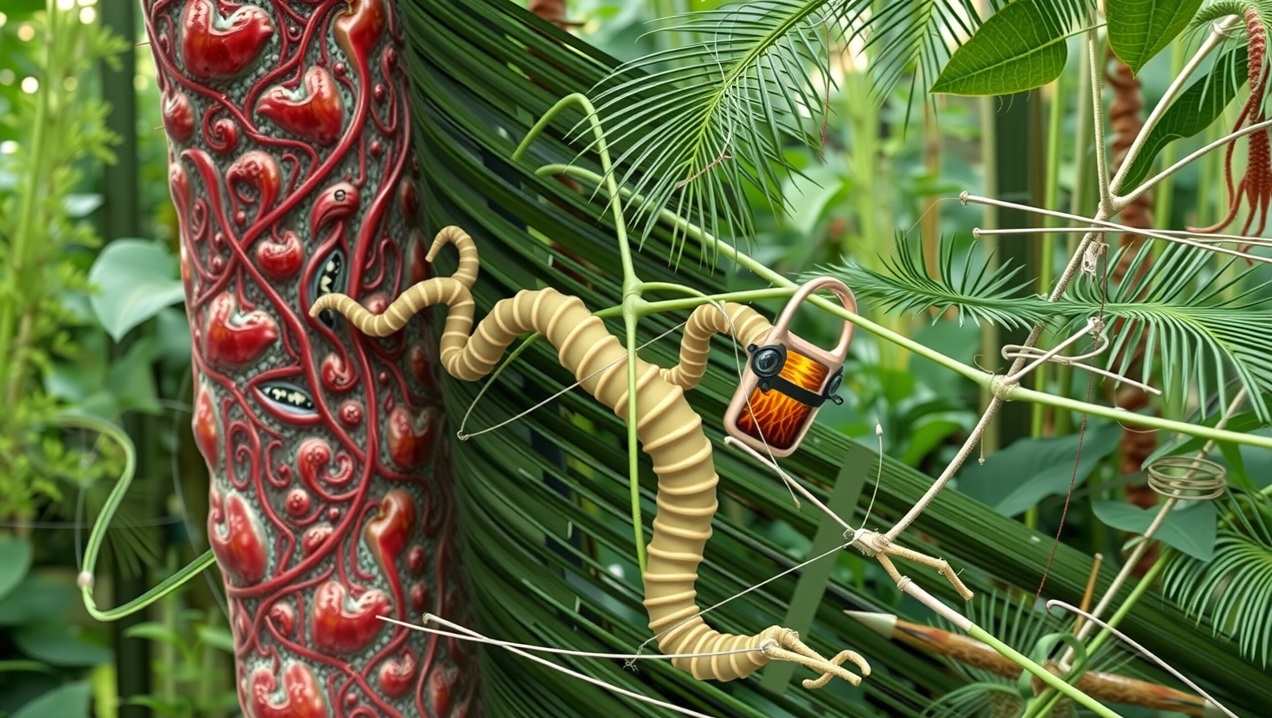 Fantastical Jungle Worm Creature