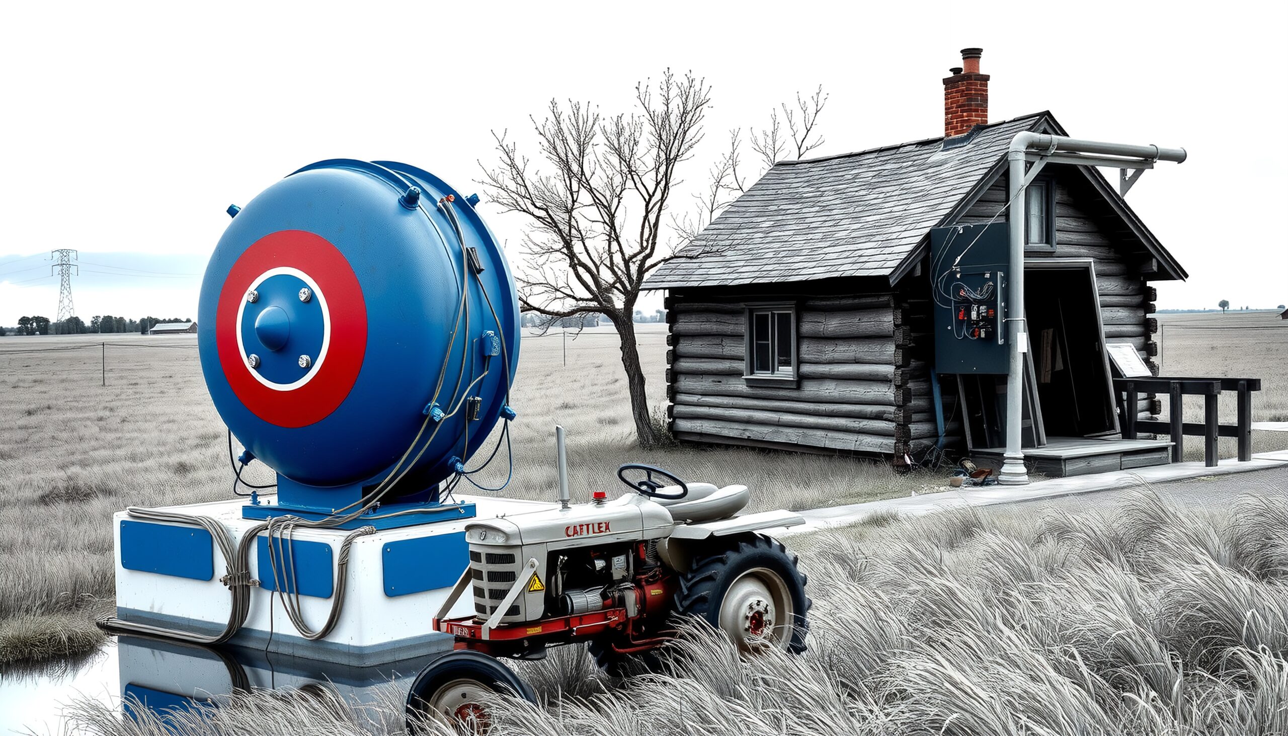 Industrial and Rustic Rural Scene