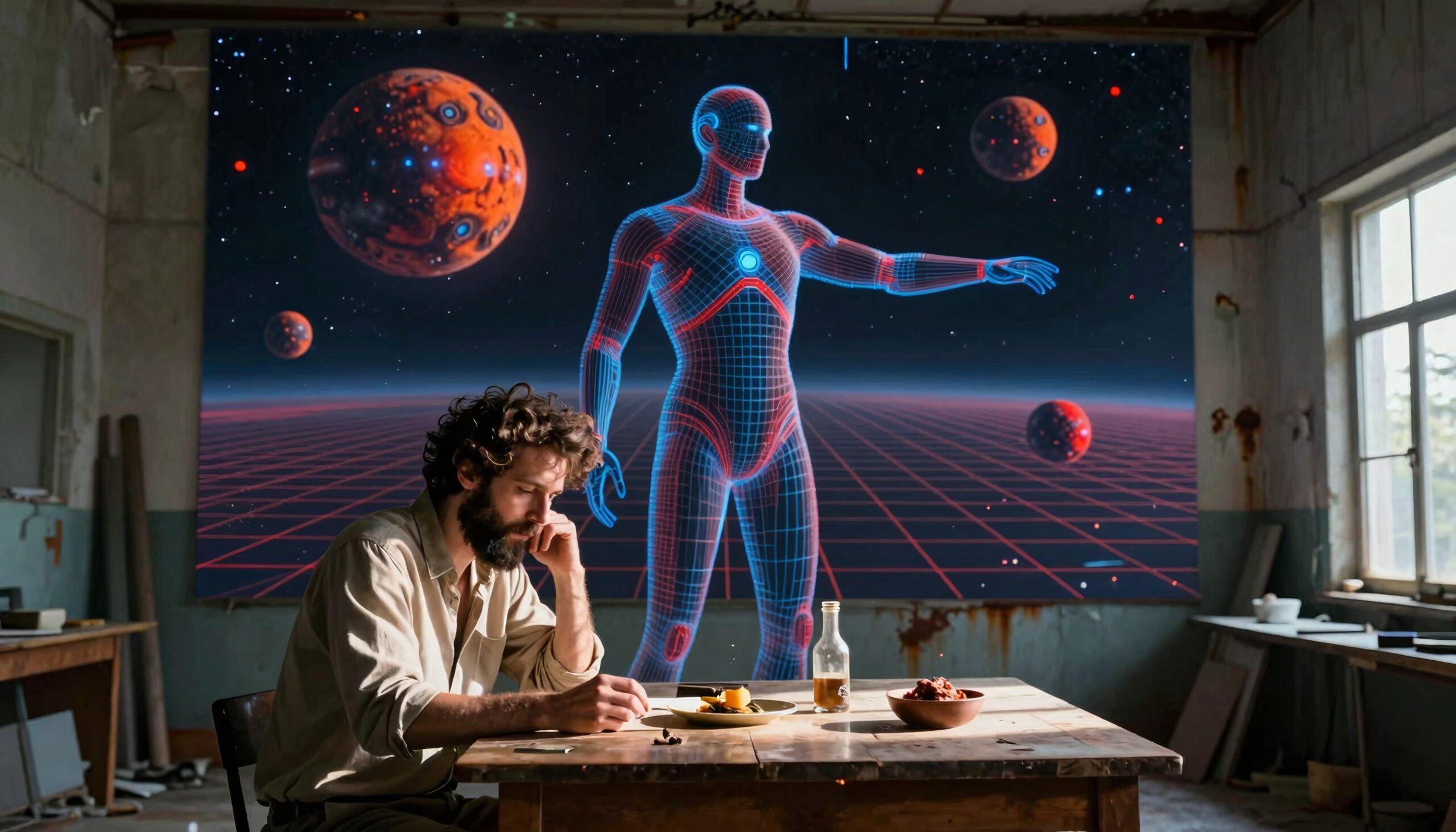 Cosmic Contemplation in Workshop