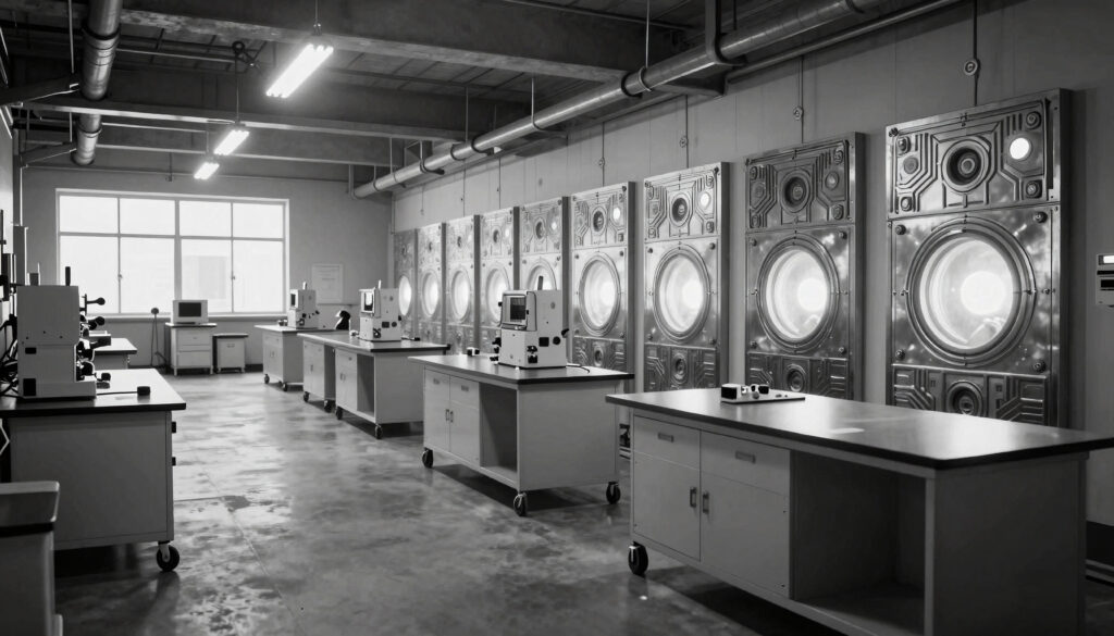 Industrial Laboratory with Advanced Scientific Equipment and Con