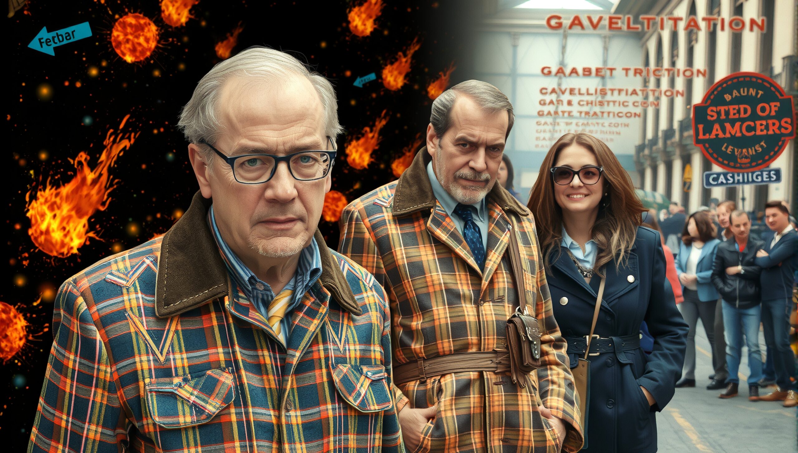 Plaid Jacket Meteor Scene