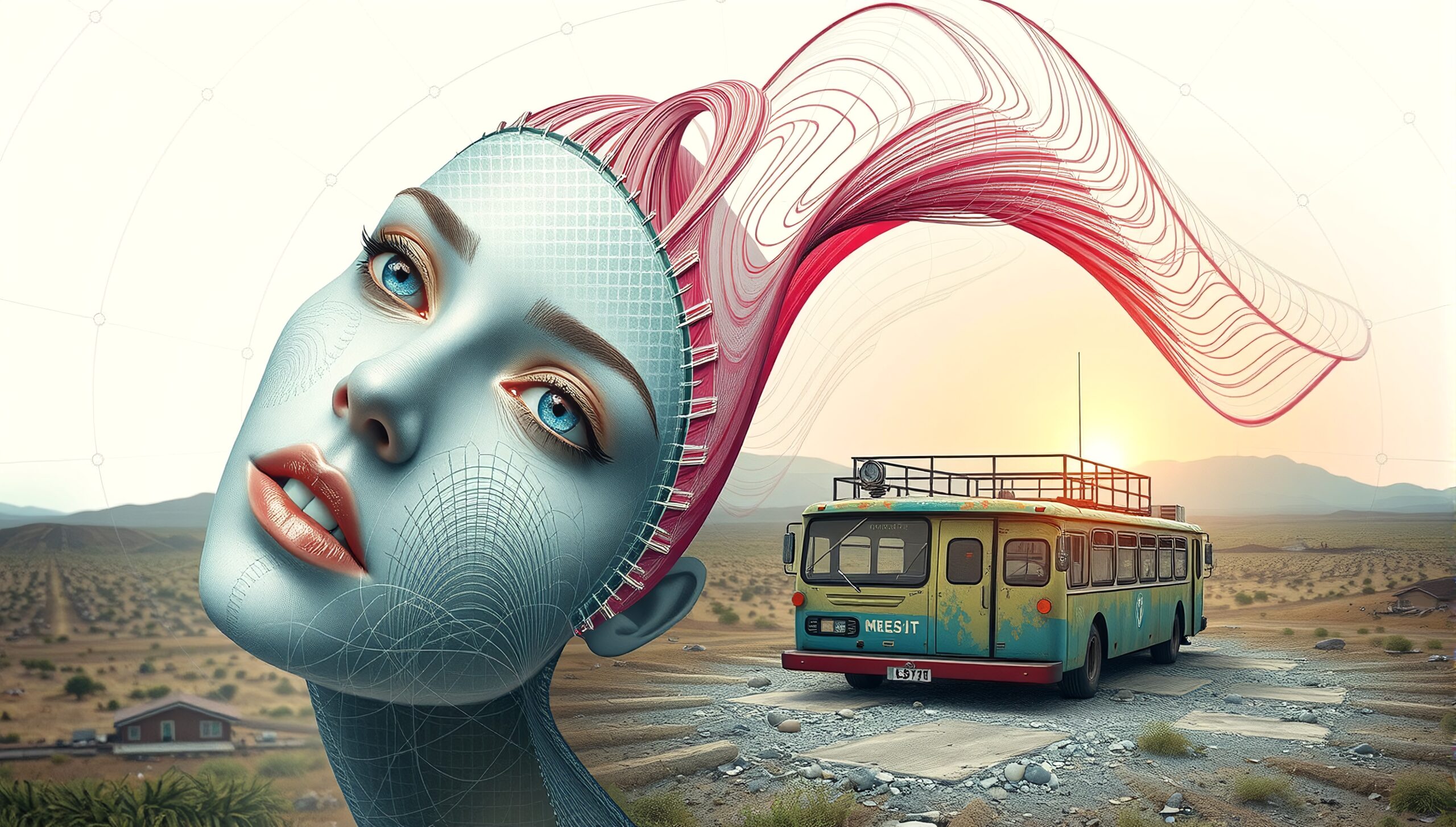 Surreal Digital Desert Journey