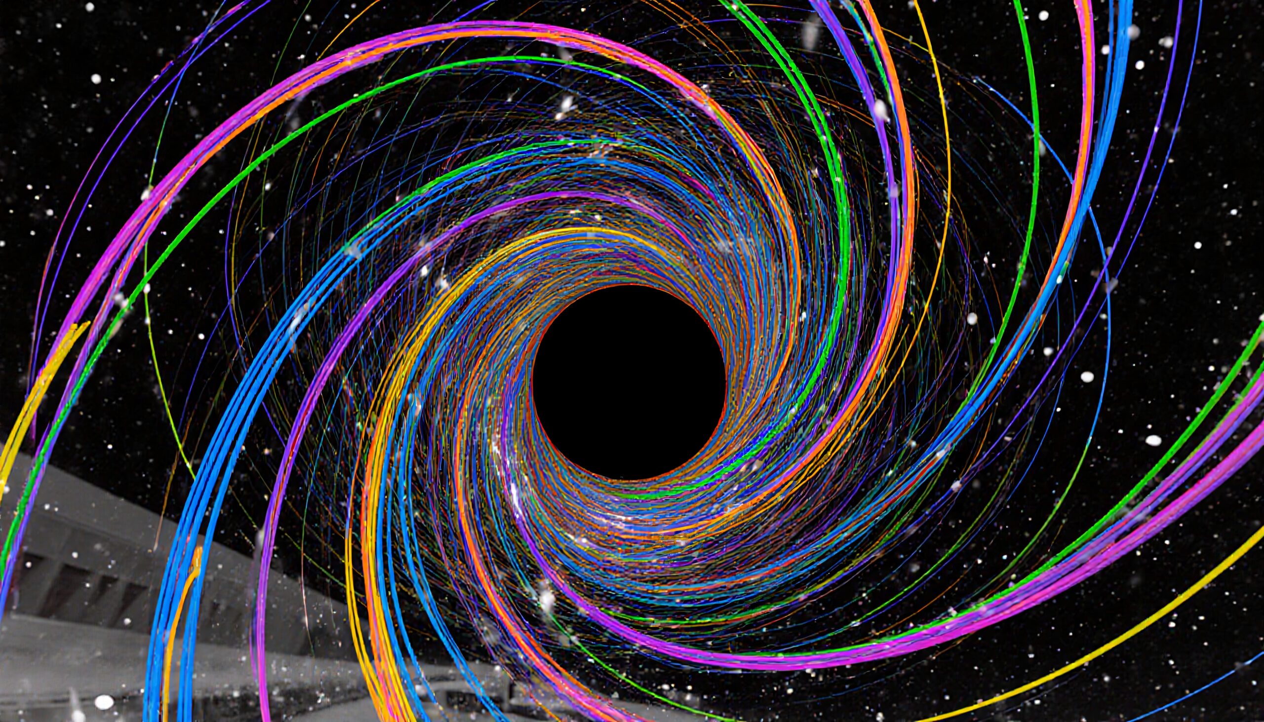 Vivid Cosmic Vortex Spiral