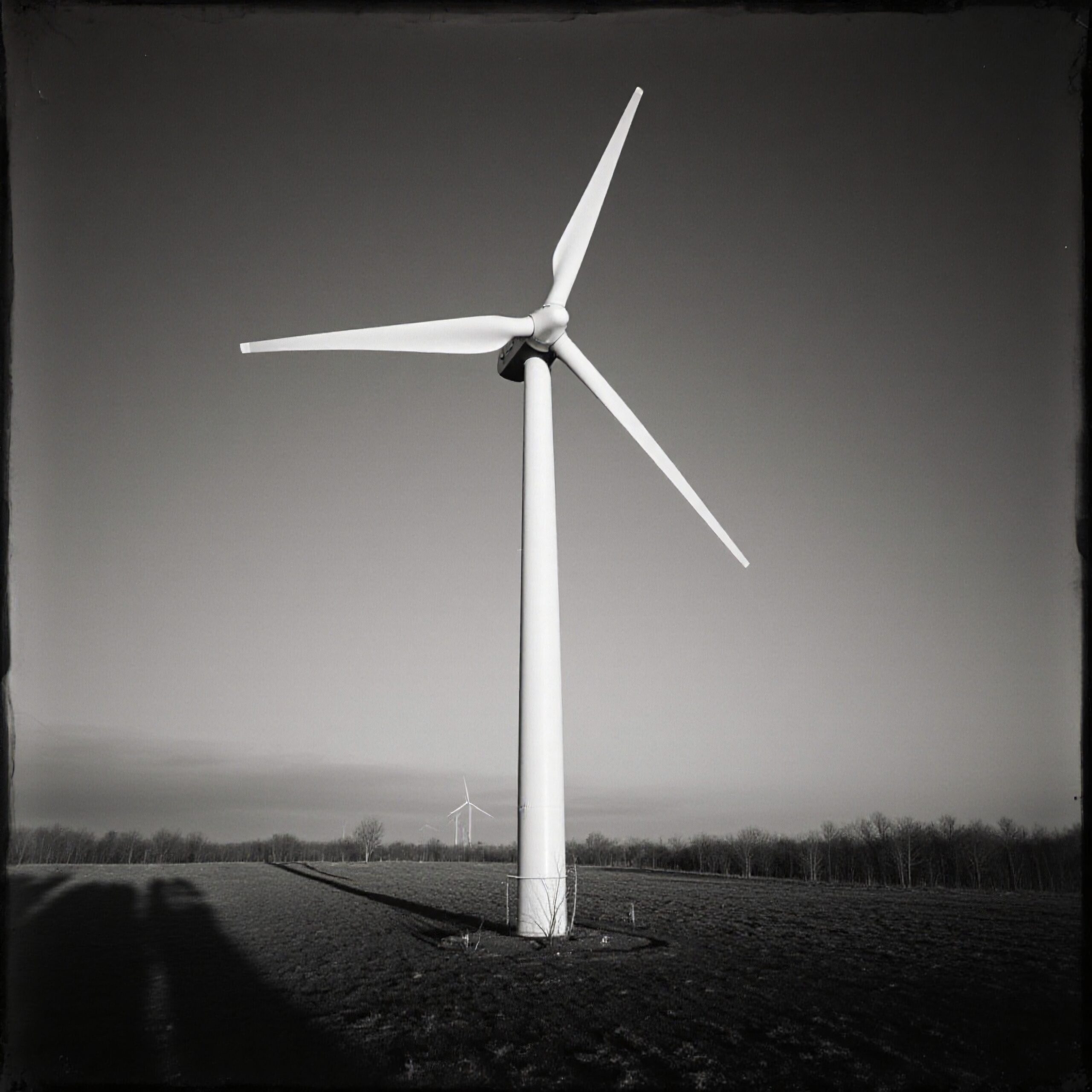 Giant Turbine in Open Field