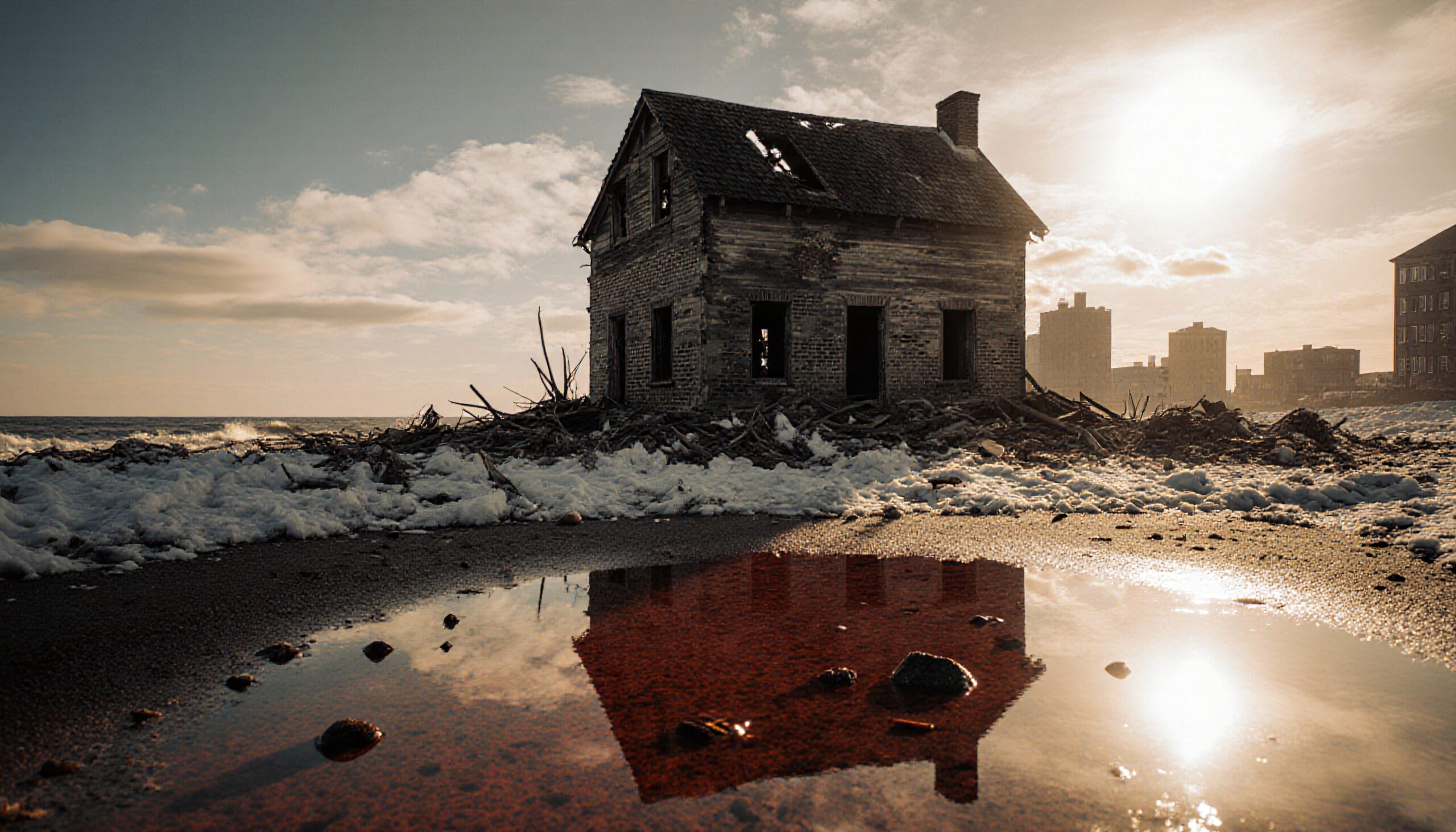 Abandoned House by the Shore