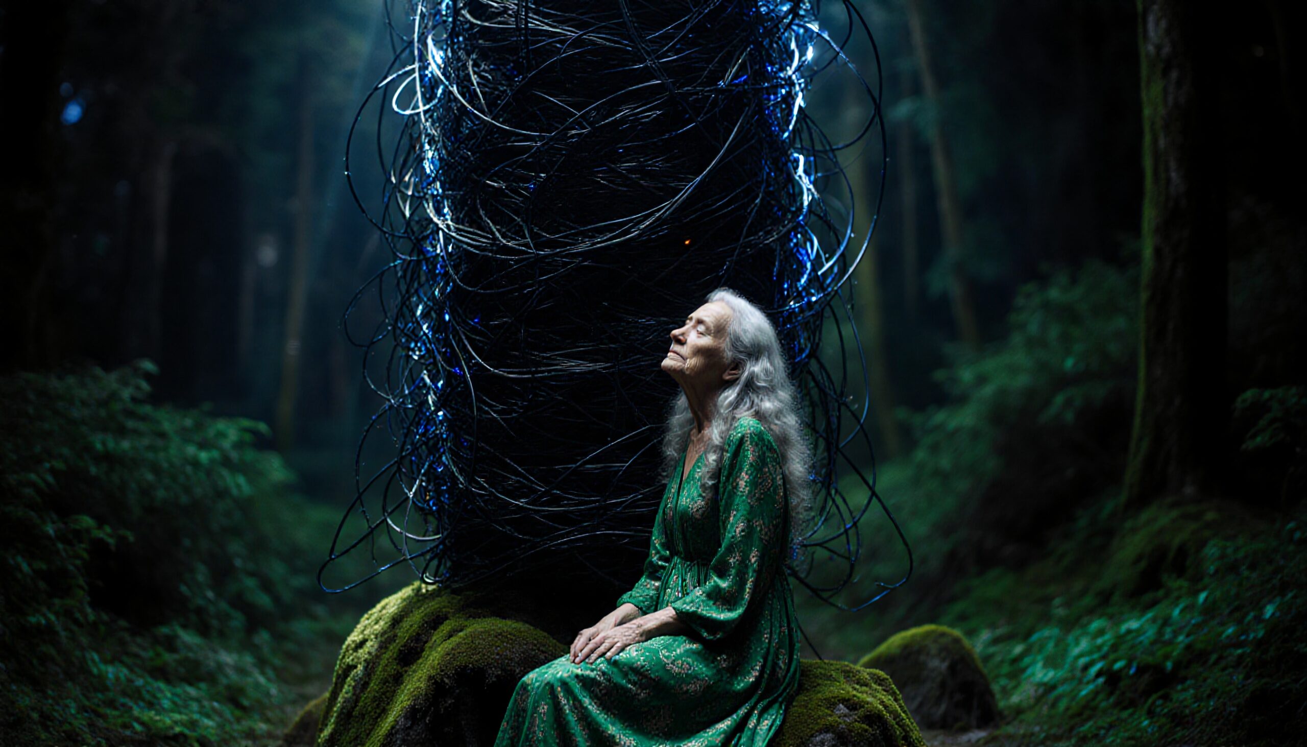 Intertwined Serenity in Mystical Forest