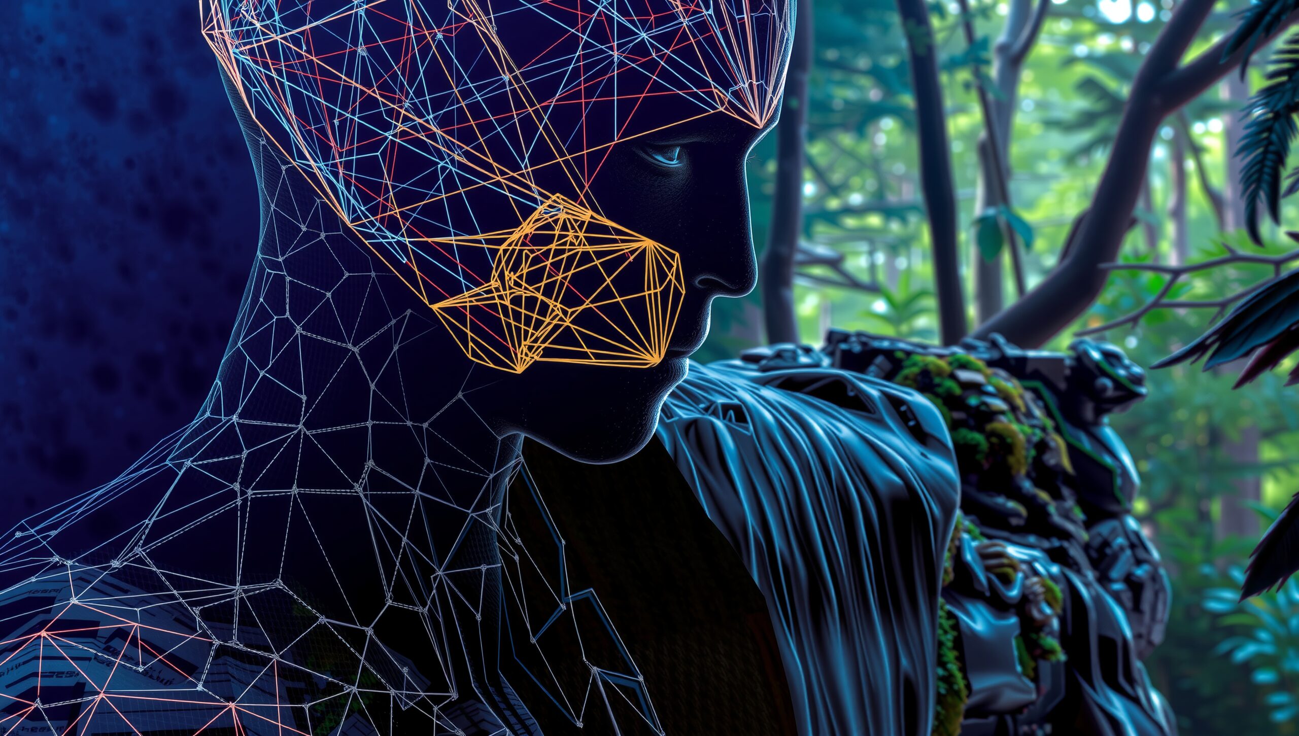 Futuristic Nature Tech Fusion