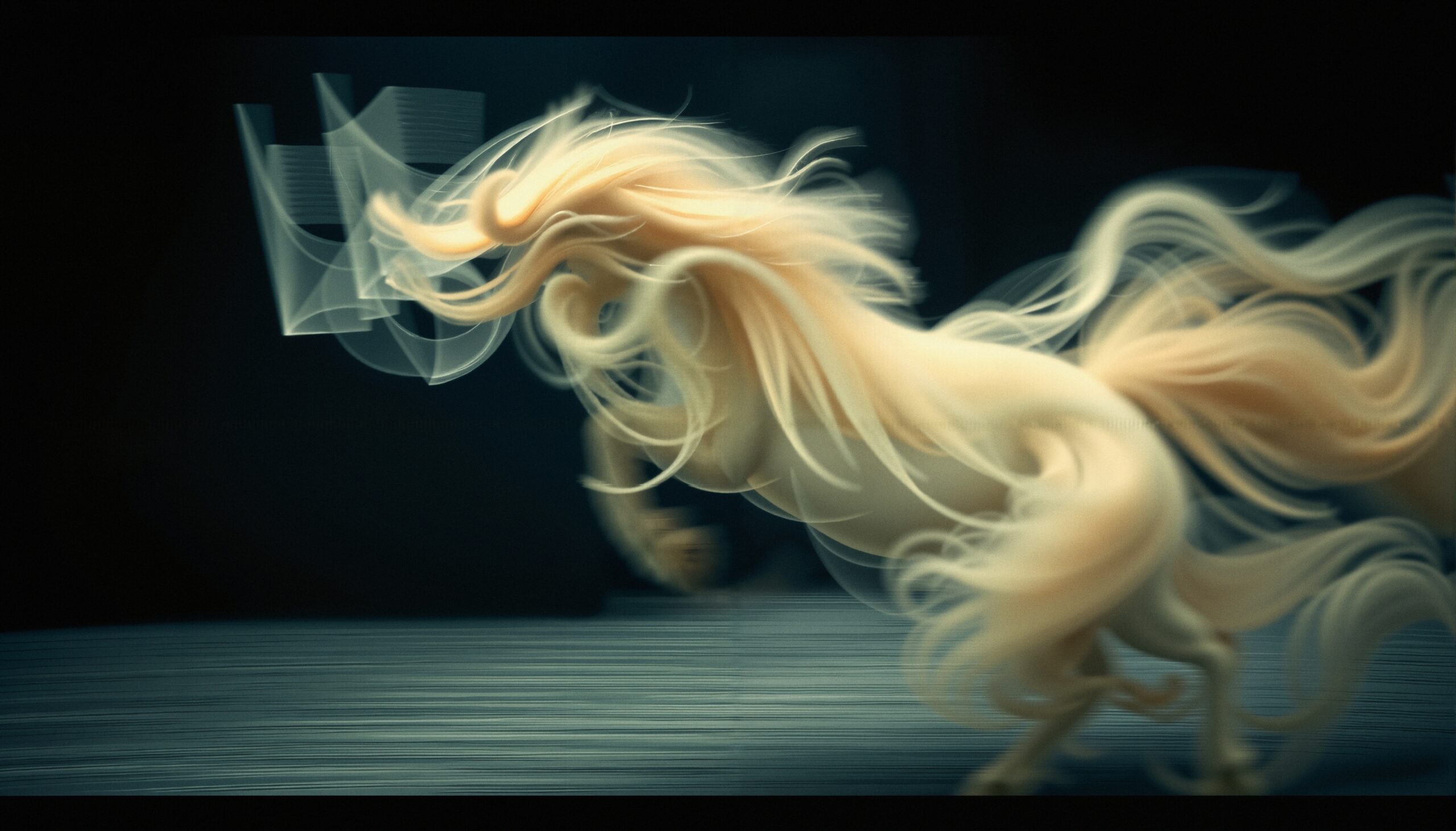 Ethereal Movement of Wild Horse